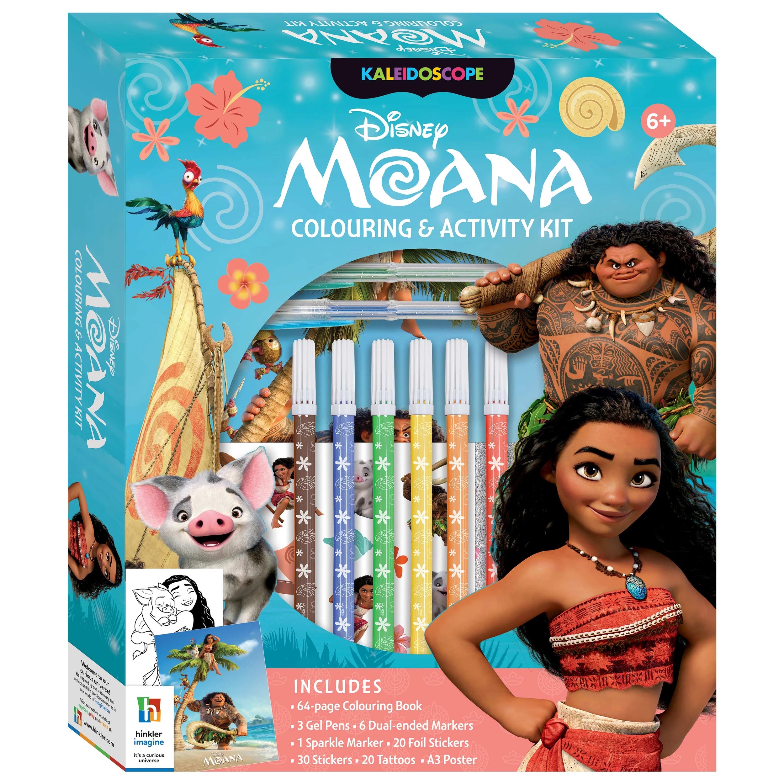 1 Kaleidoscope Disney Moana Colouring and Activity Kit - Book, 1 of 7