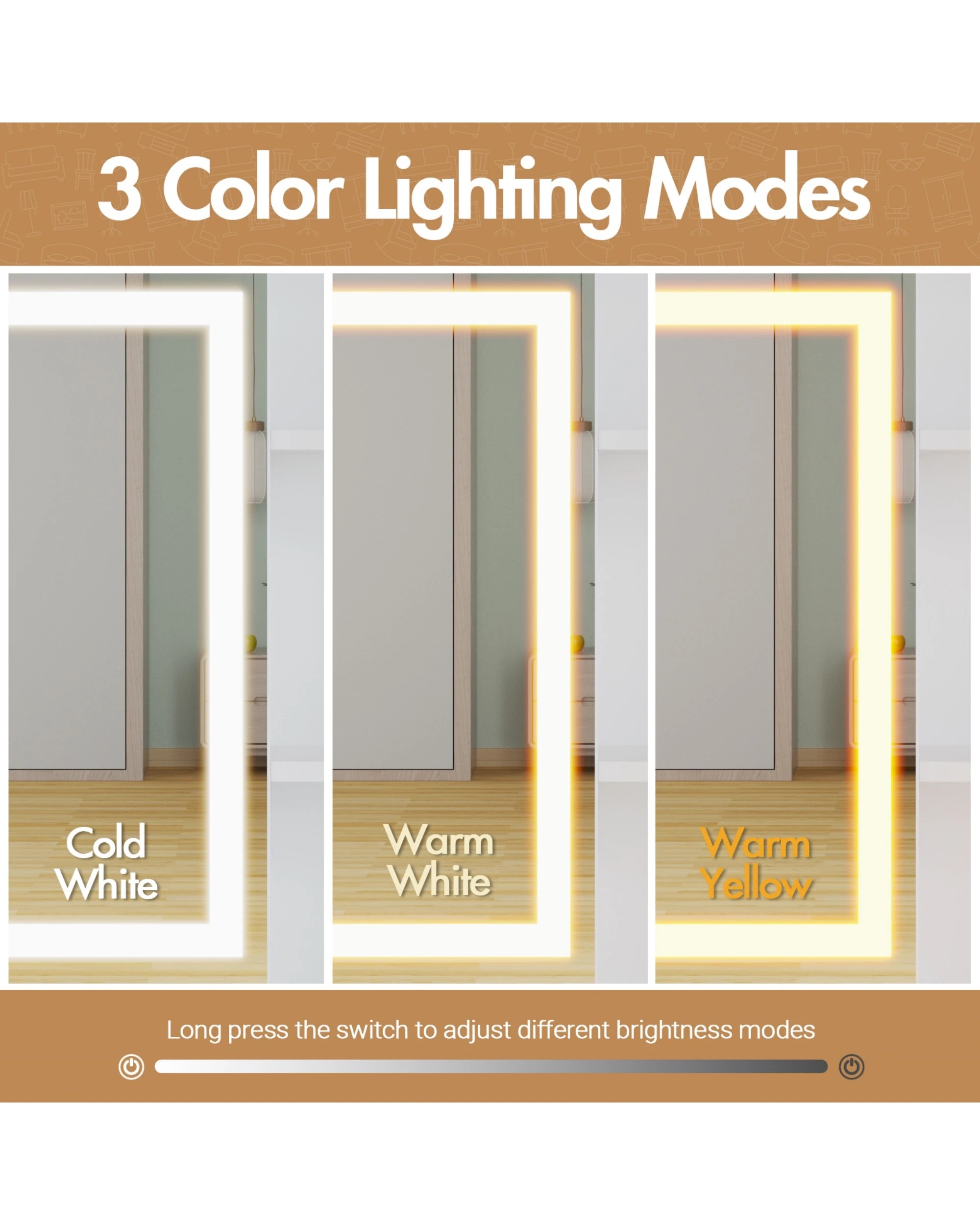 6 Advwin Dressing Table Stool Set With Slide Make Up Led Mirror Vanity Desk With 2 Storage Drawers And Open Storage Shelf, 6 of 7