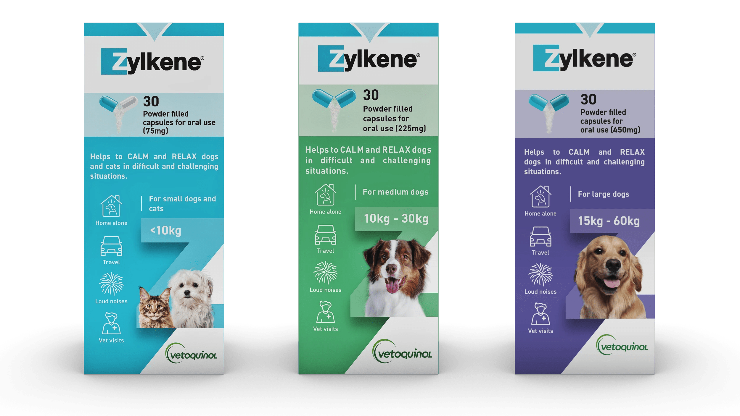 1 Zylkene Capsules For Dogs & Cats (30's) - Small 75mg, 1 of 2
