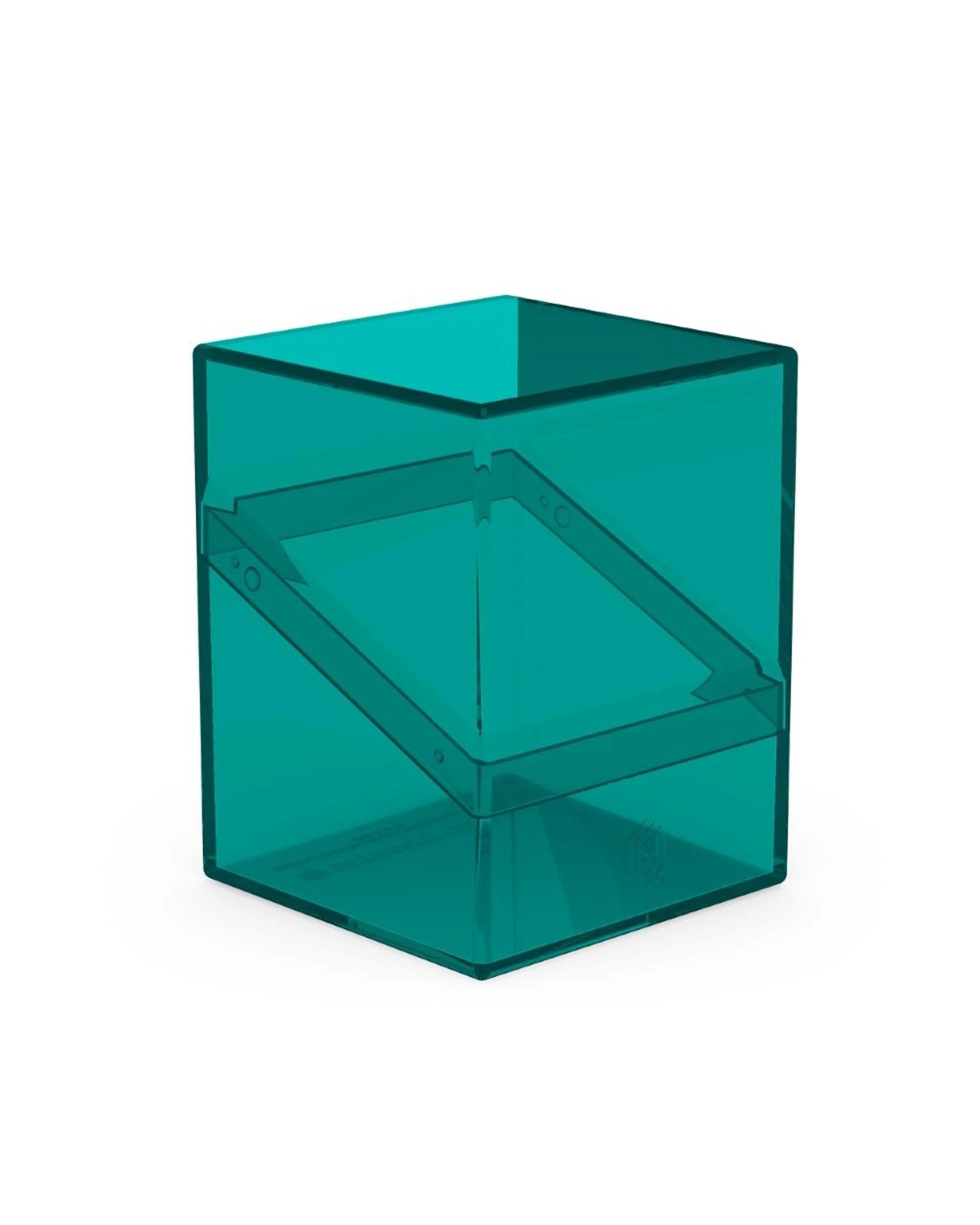 1 Ultimate Guard Boulder 100+ Clear Deck Case - Malachite - Blue, 1 of 3