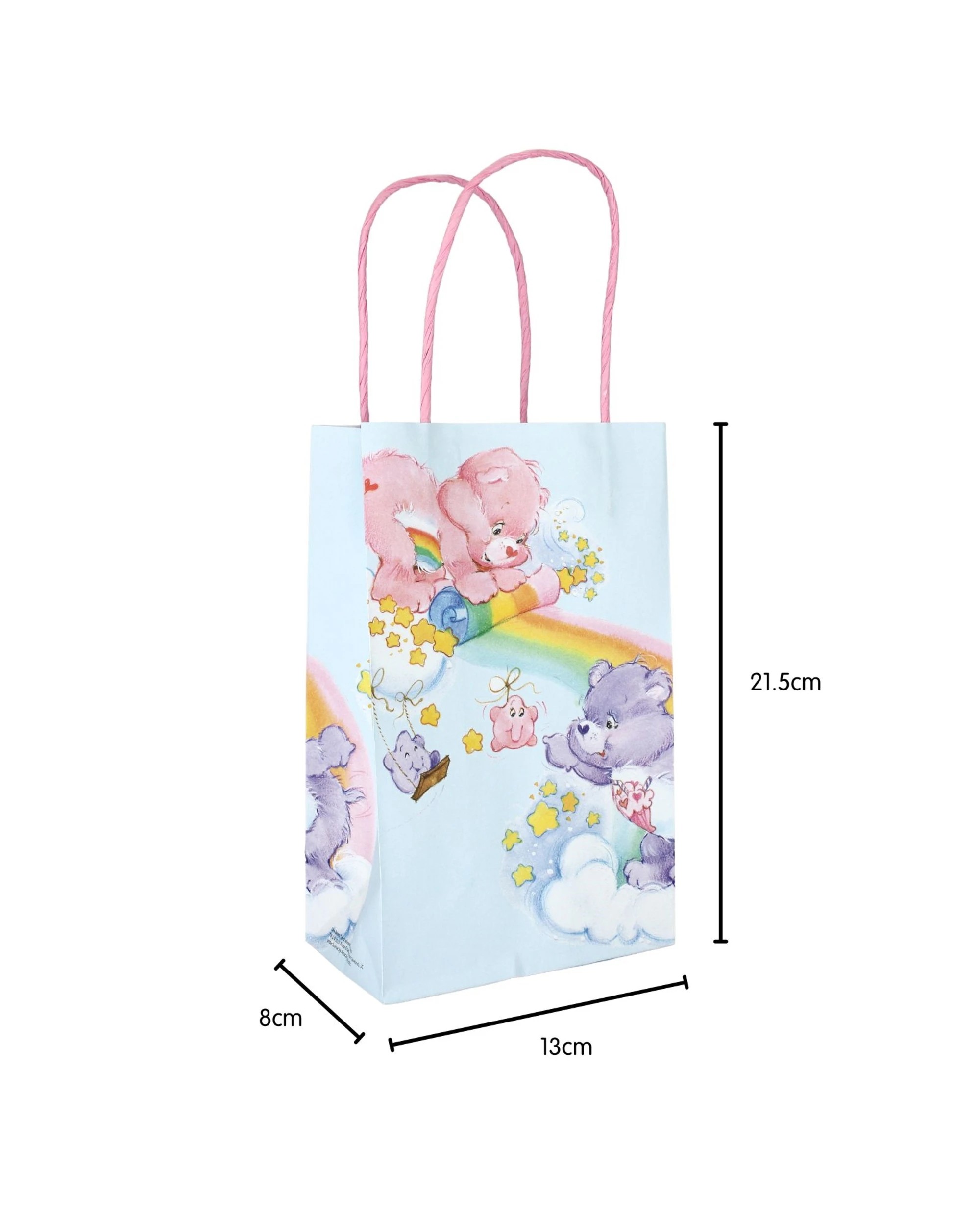 2 Care Bears Care Bears Paper Gift Bags 21.5cm Pack of 8, 2 of 2