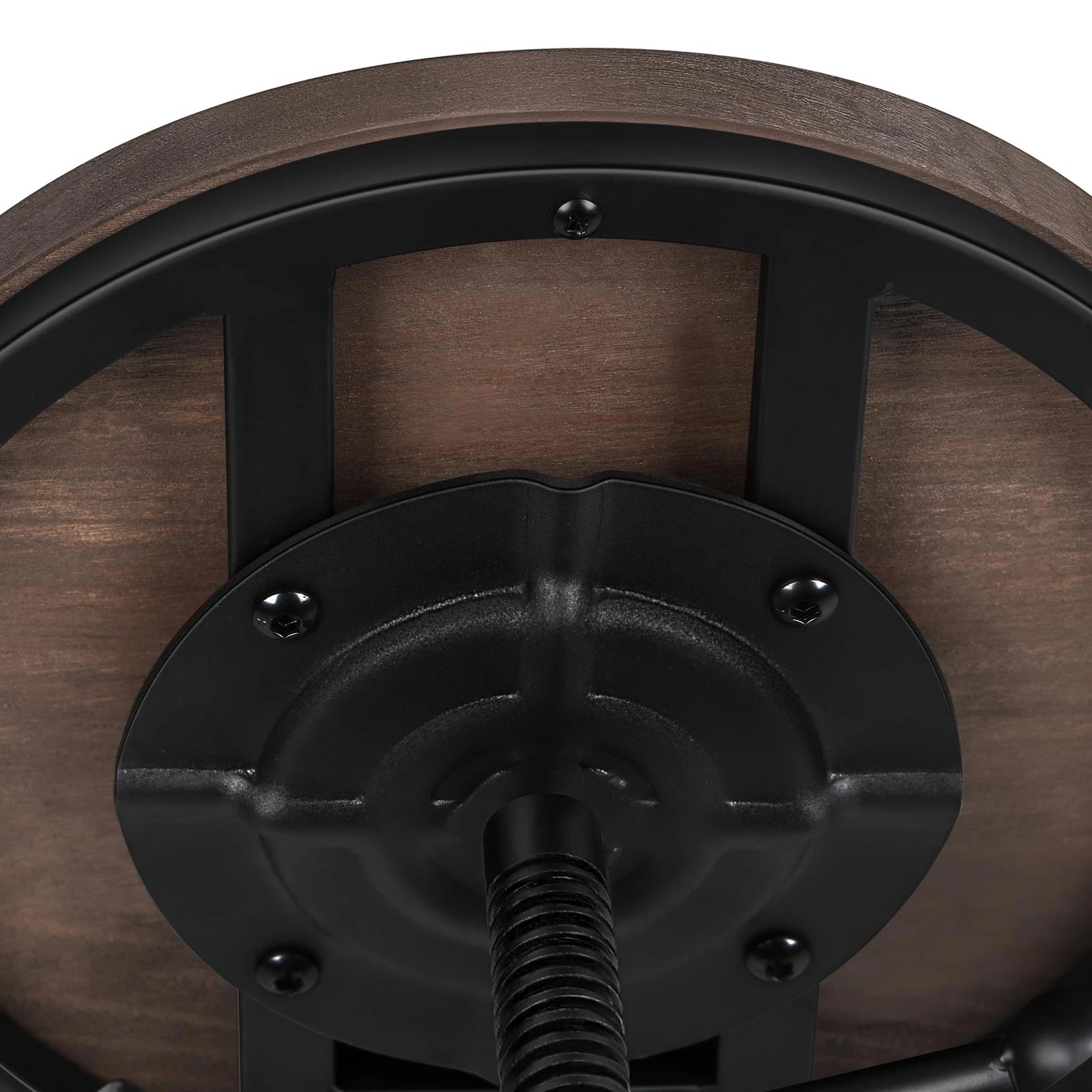 4 Alfordson 4x Bar Stool Retro Kitchen Vintage Chair Industrial Backrest Ezra - Black, 4 of 10