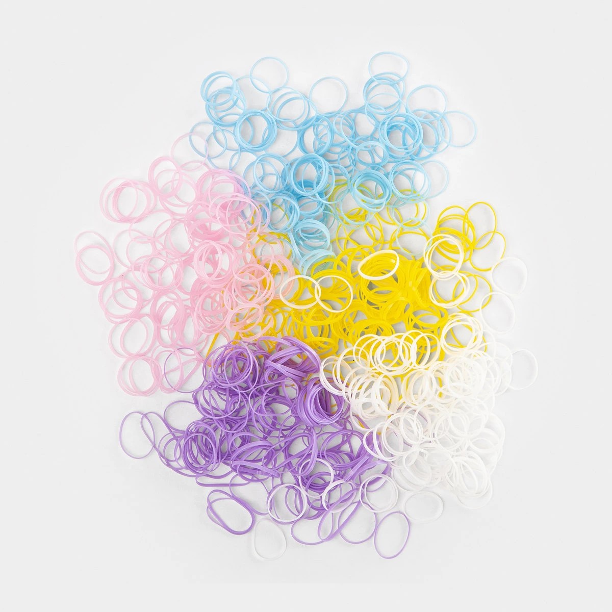2 Silicone Hair Ties - Rainbow, 2 of 5