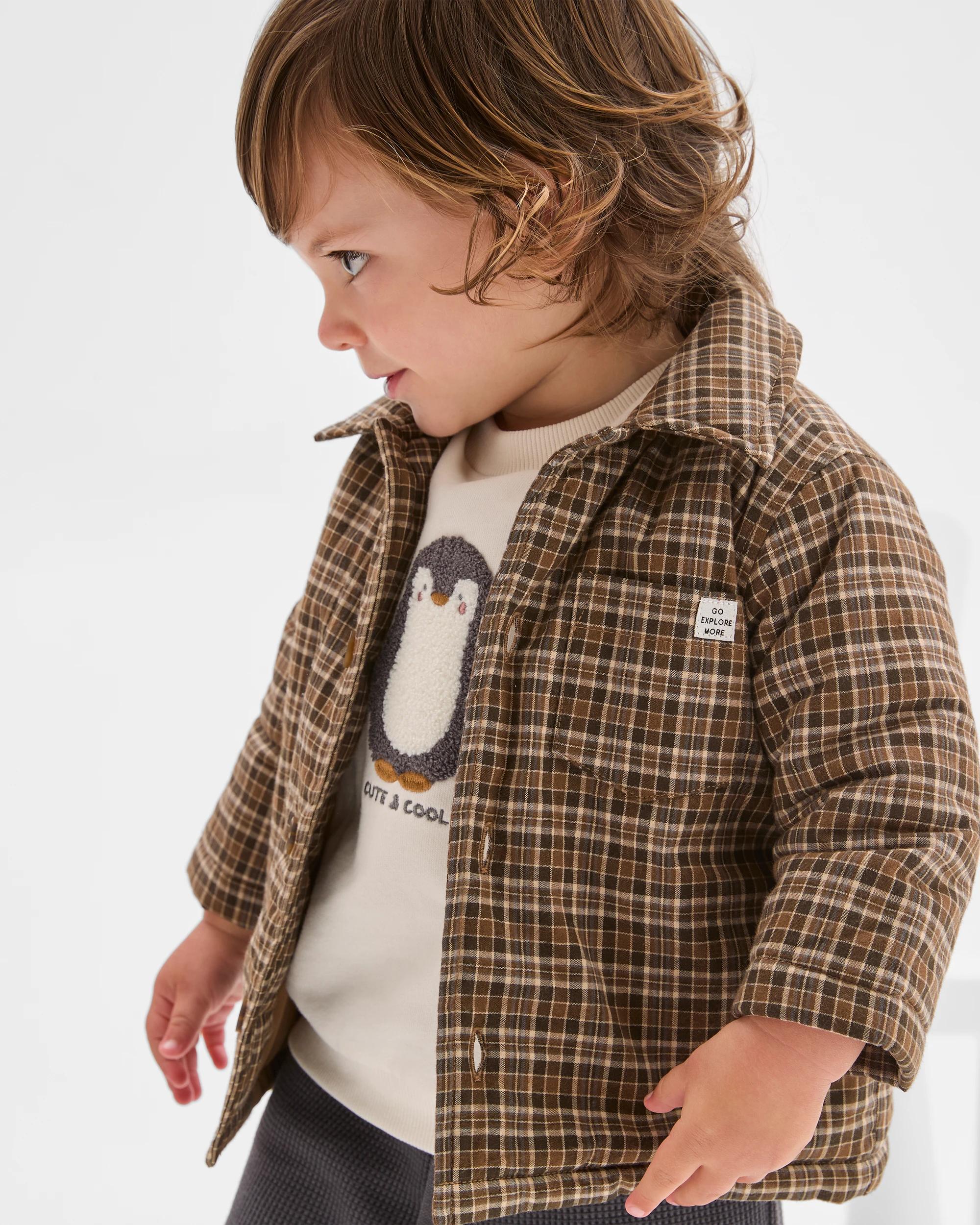 3 Target Baby Baby Australian Cotton Quilted Shacket HERITAGE CHECK, 3 of 5