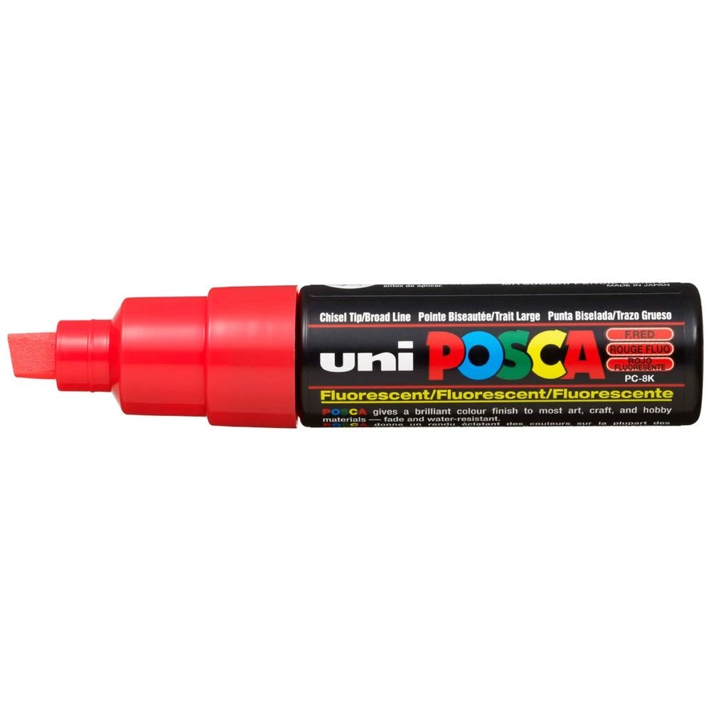 1 POSCA PC 8K Paint Marker Fluorescent Red, 1 of 5