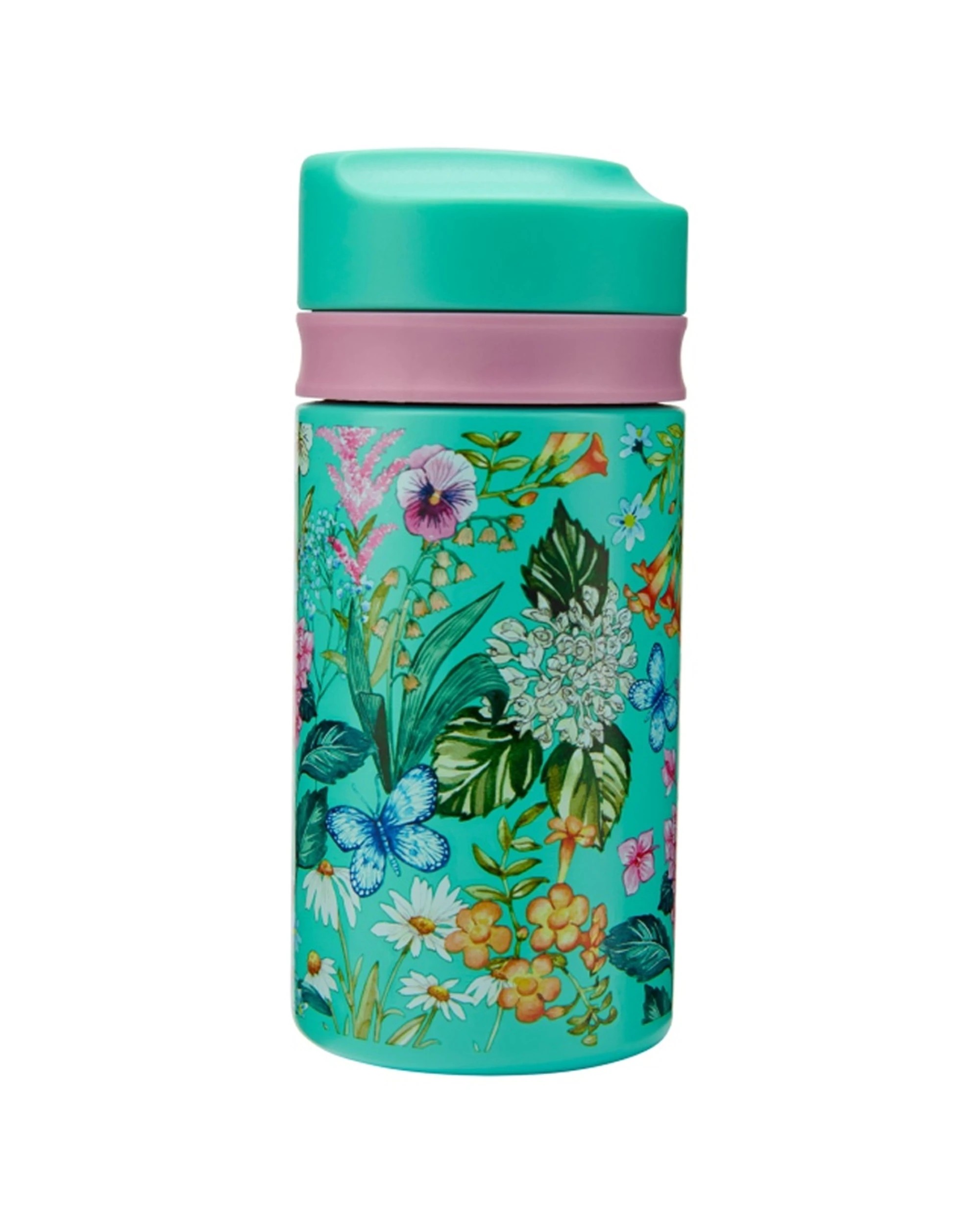 1 Maxwell And Williams Botanica Double Wall Insulated Travel Cup 350ml Gift Boxed - Green, 1 of 4