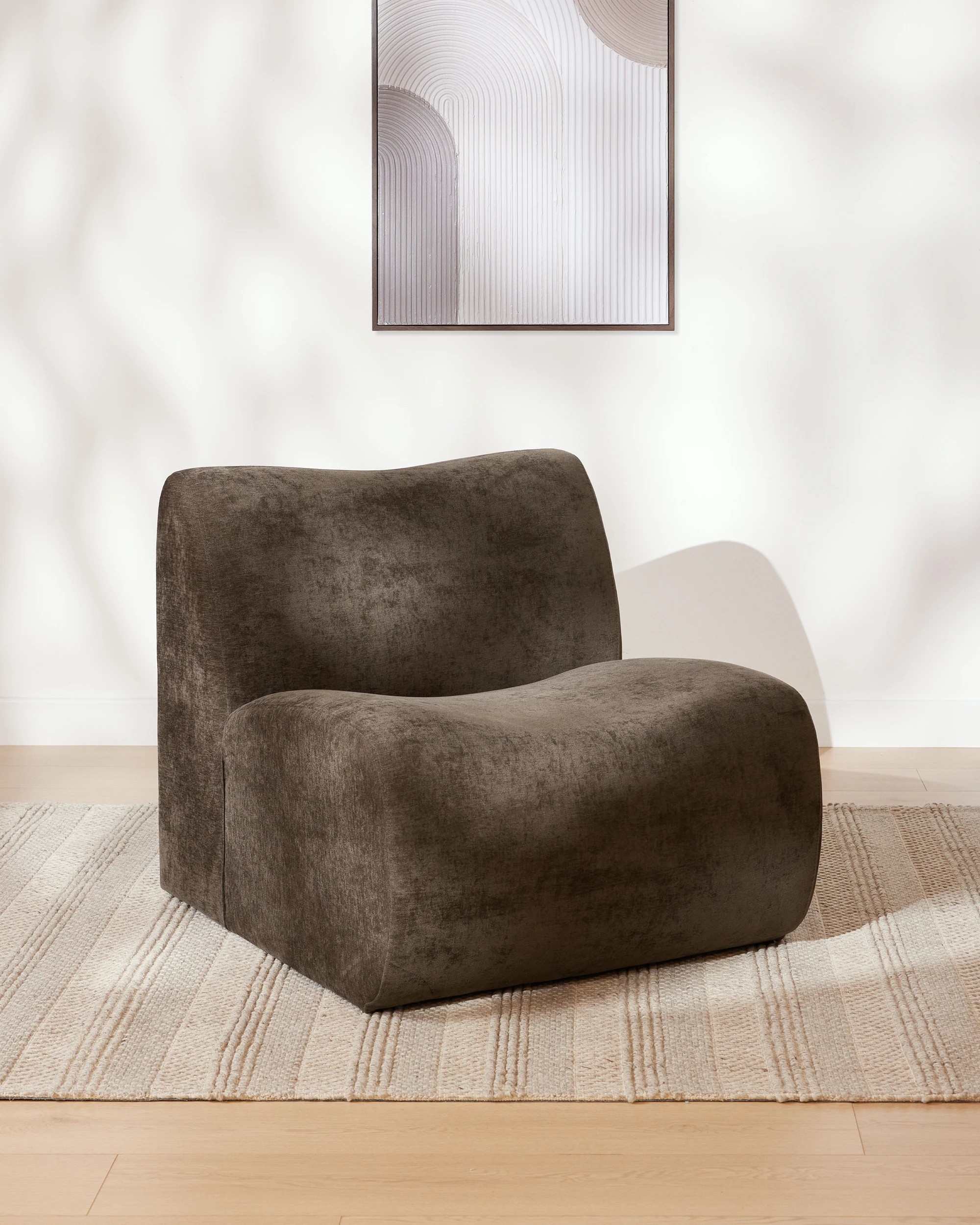 1 Luca Lounge Chair - Chocolate, 1 of 9