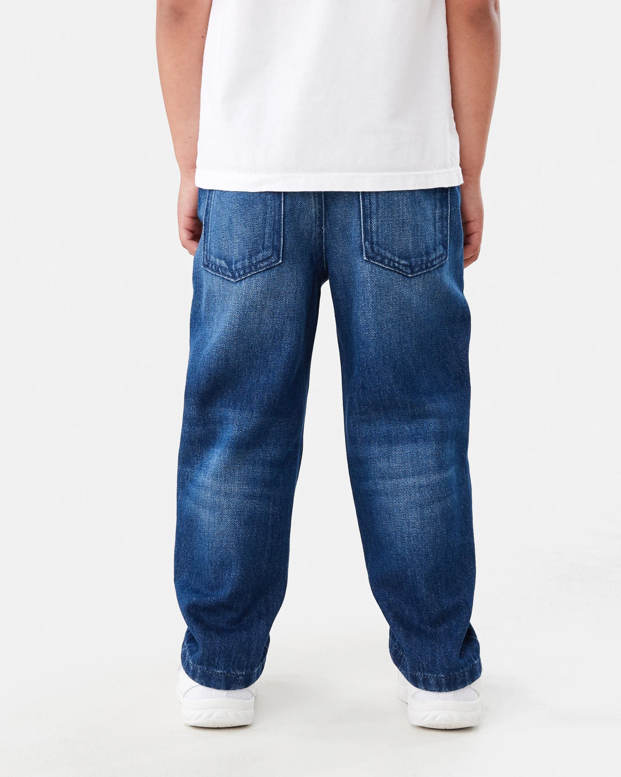 2 Straight Leg Denim Jeans Dark Wash, 2 of 6