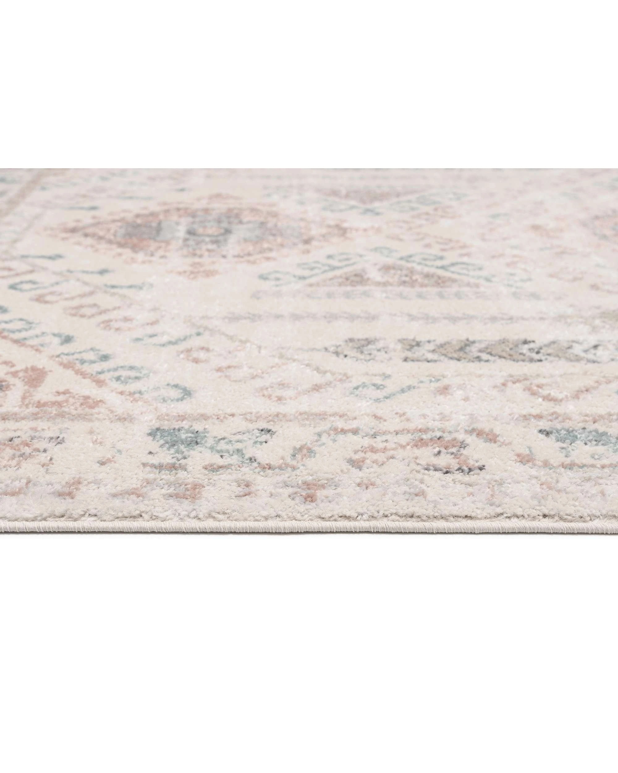 6 Loopsie Ballina Traditional Medallion Rug-230cm x 160cm - White, 6 of 8