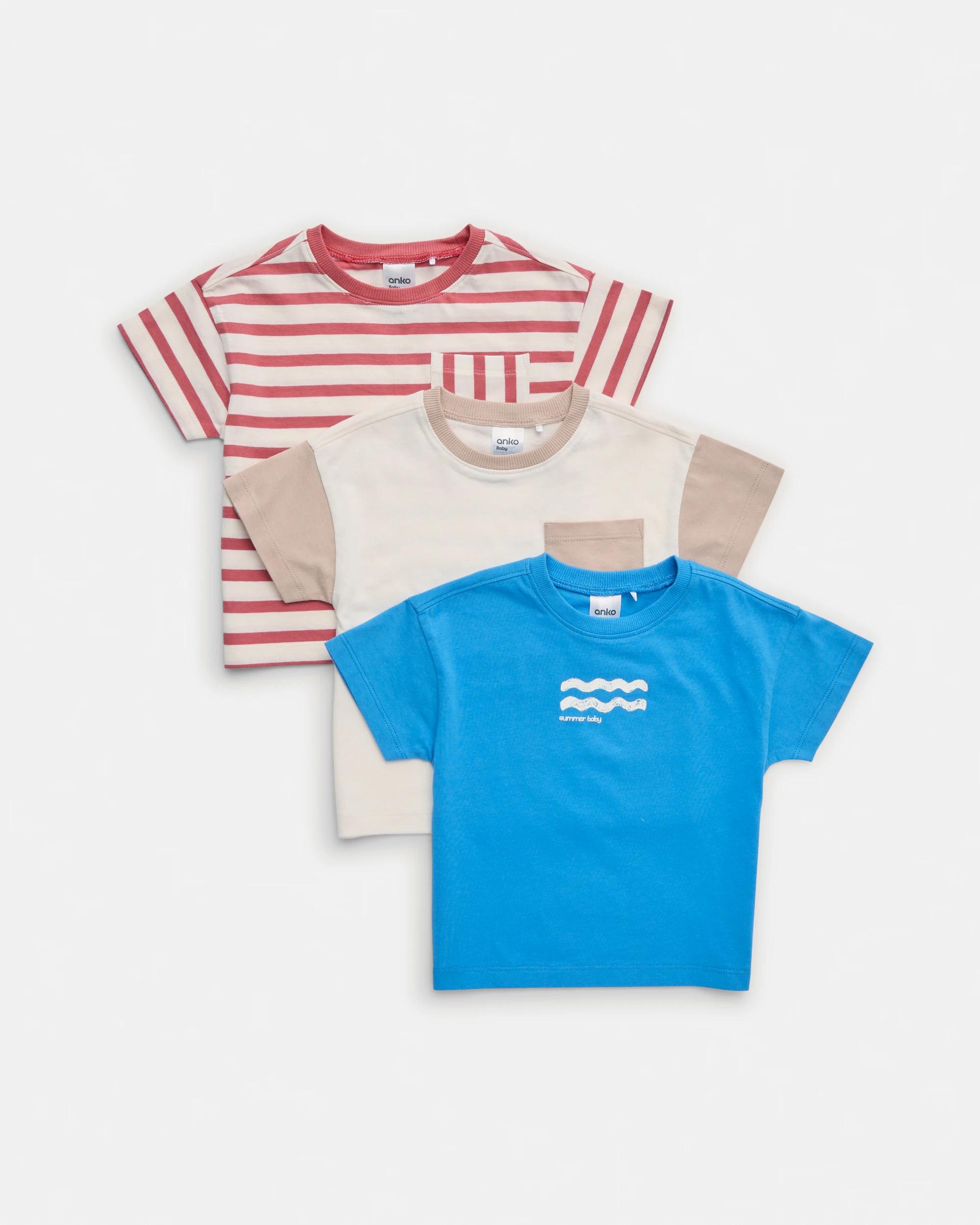 1 3 Pack Short Sleeve T-shirt Mrna Wave, 1 of 5