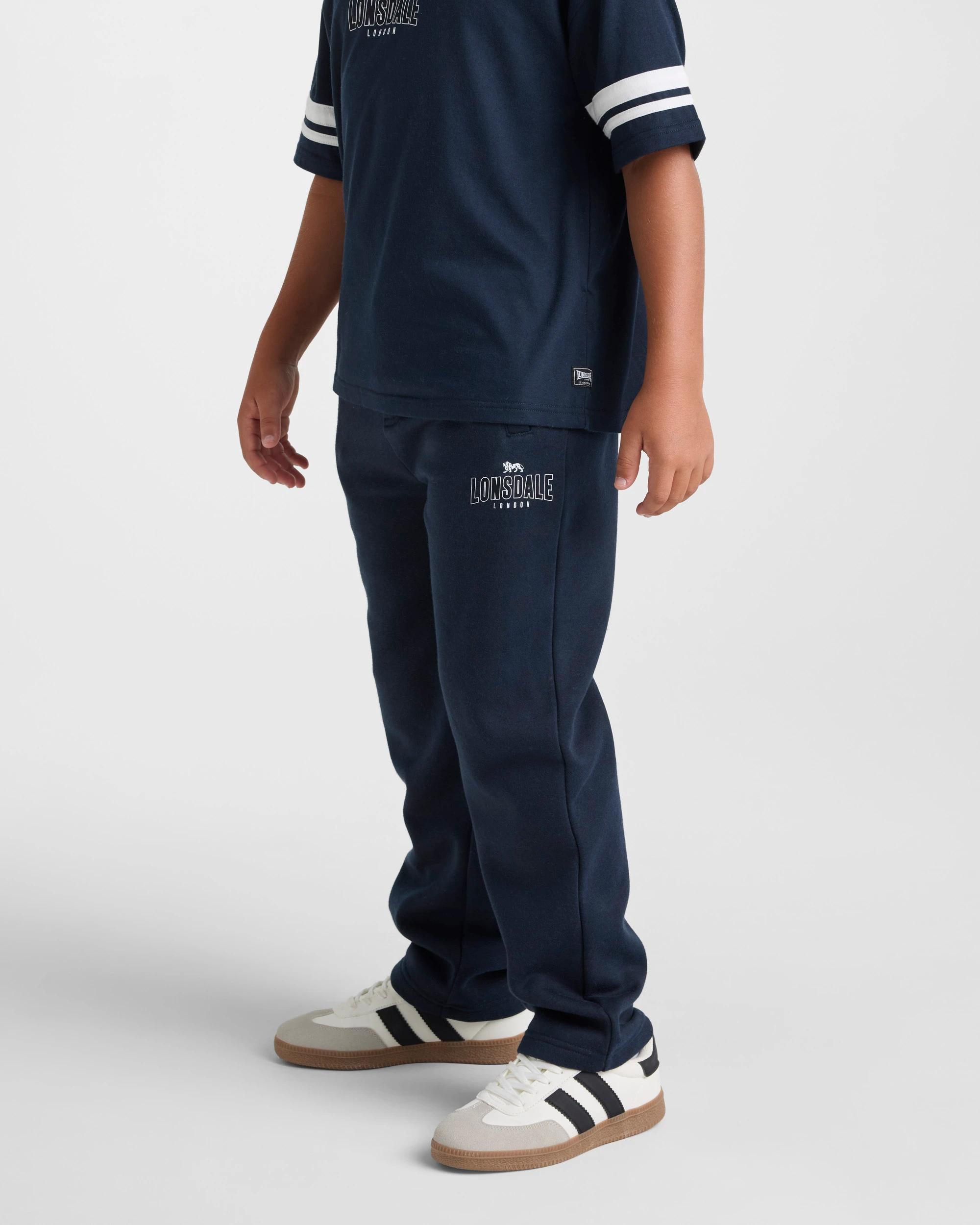 1 Lonsdale London Boys Retro Sport Trackpants NAVY, 1 of 5