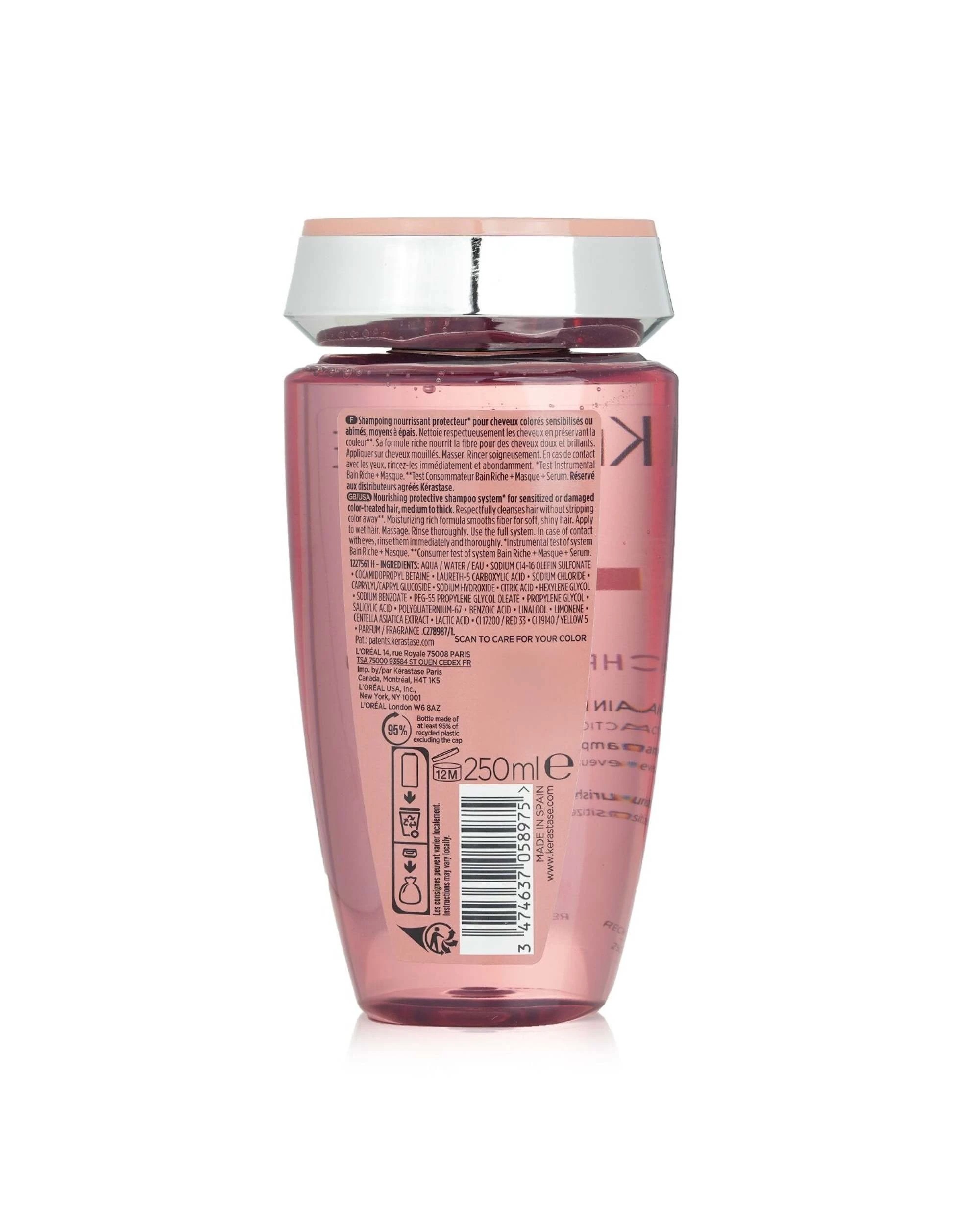3 Kerastase Chroma Absolu Bain Riche Chroma Respect Shampoo (For Sensitized or Damaged Color-Treated Hair) 250ml/8.5oz, 3 of 4