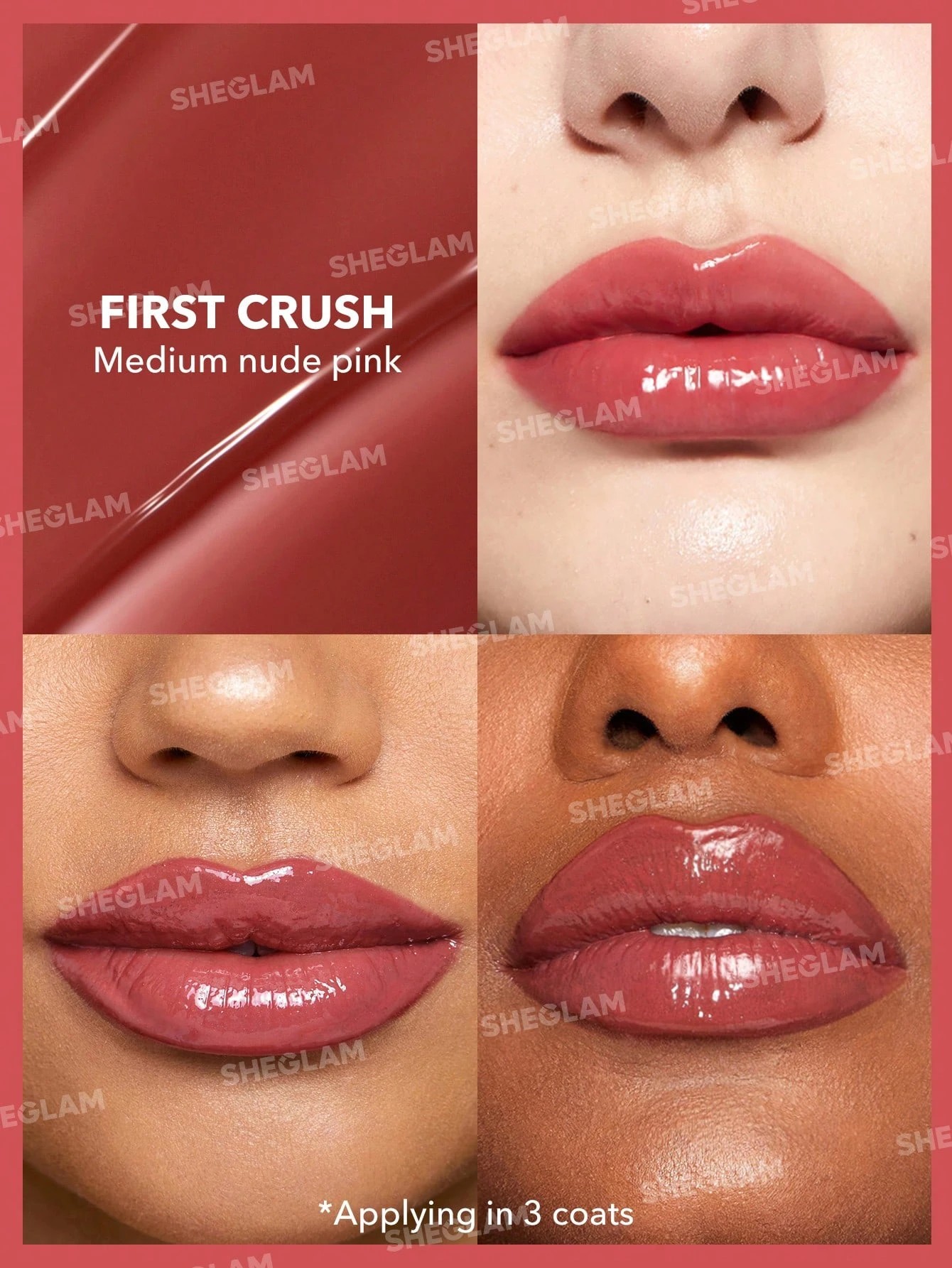 2 SHEGLAM Pout-Perfect Shine Lip Plumper - First Crush, 2 of 6