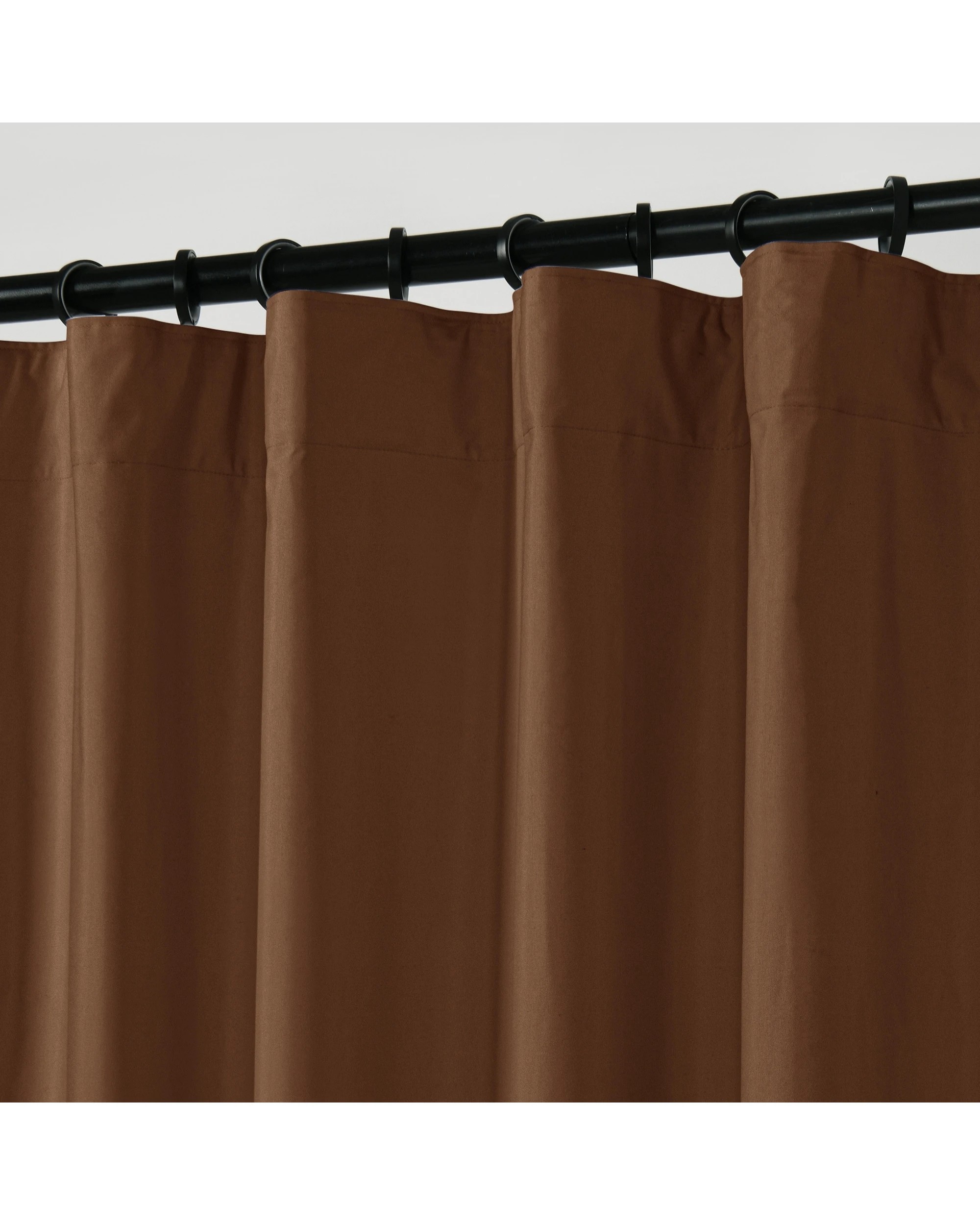 3 Sherwood Home Orlando Blockout Multi Header Curtain Pair 140x223cm - Rust, 3 of 8