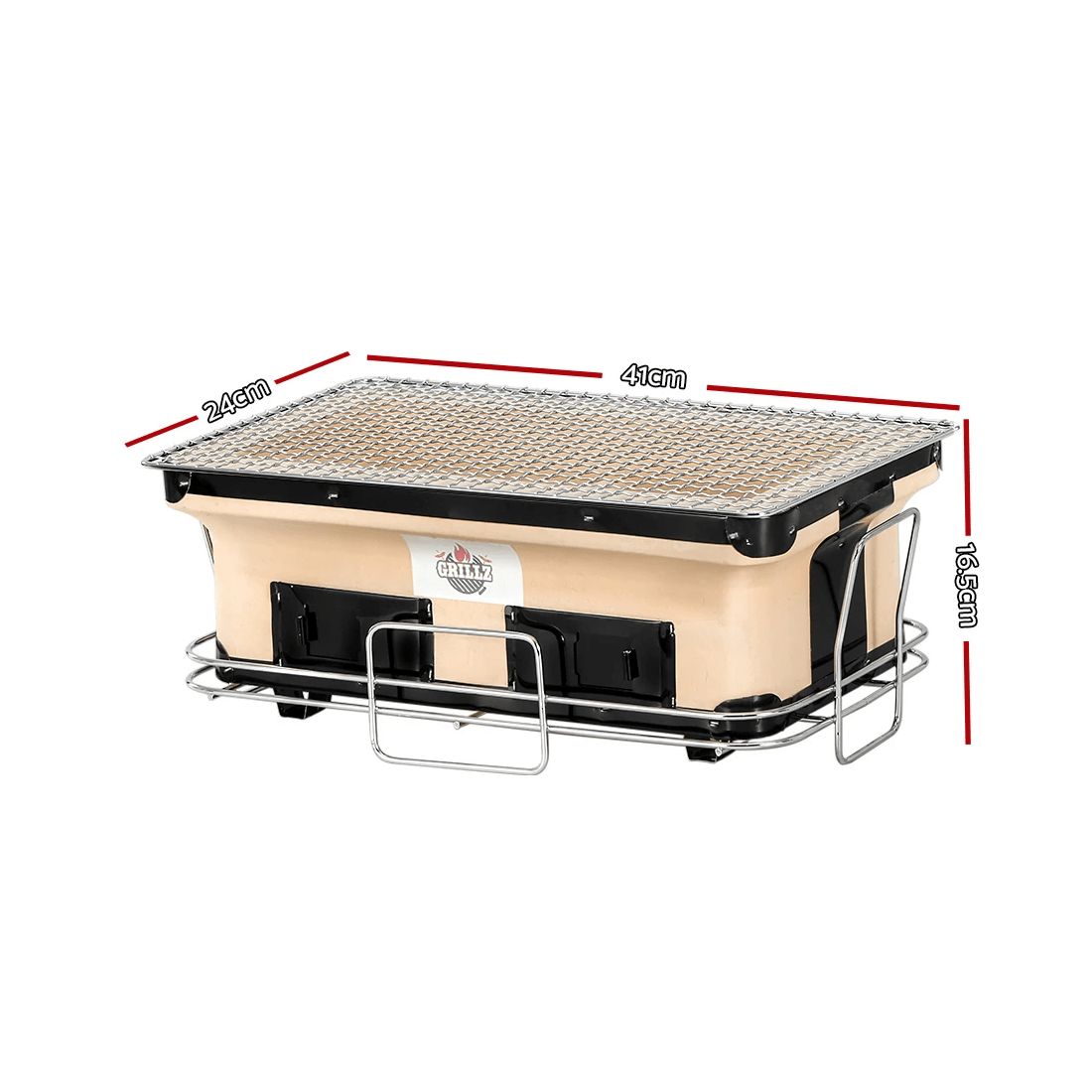 2 Grillz BBQ Grill Tabletop Smoker - Black, 2 of 6