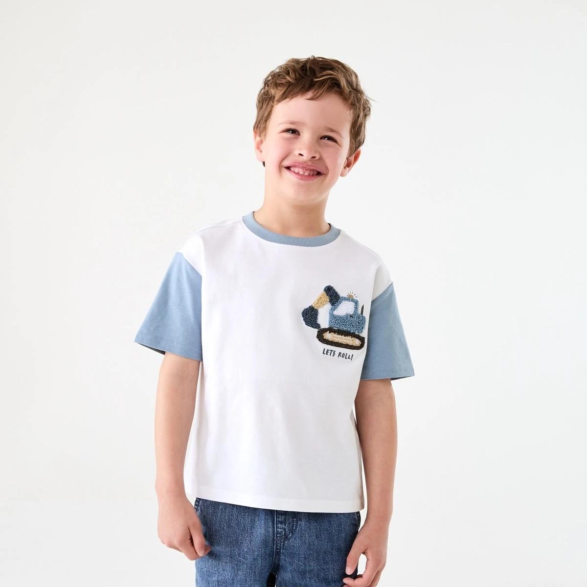 1 Boucle T-shirt BEIGE LETS ROLL BOUCLE DIGGER, 1 of 6