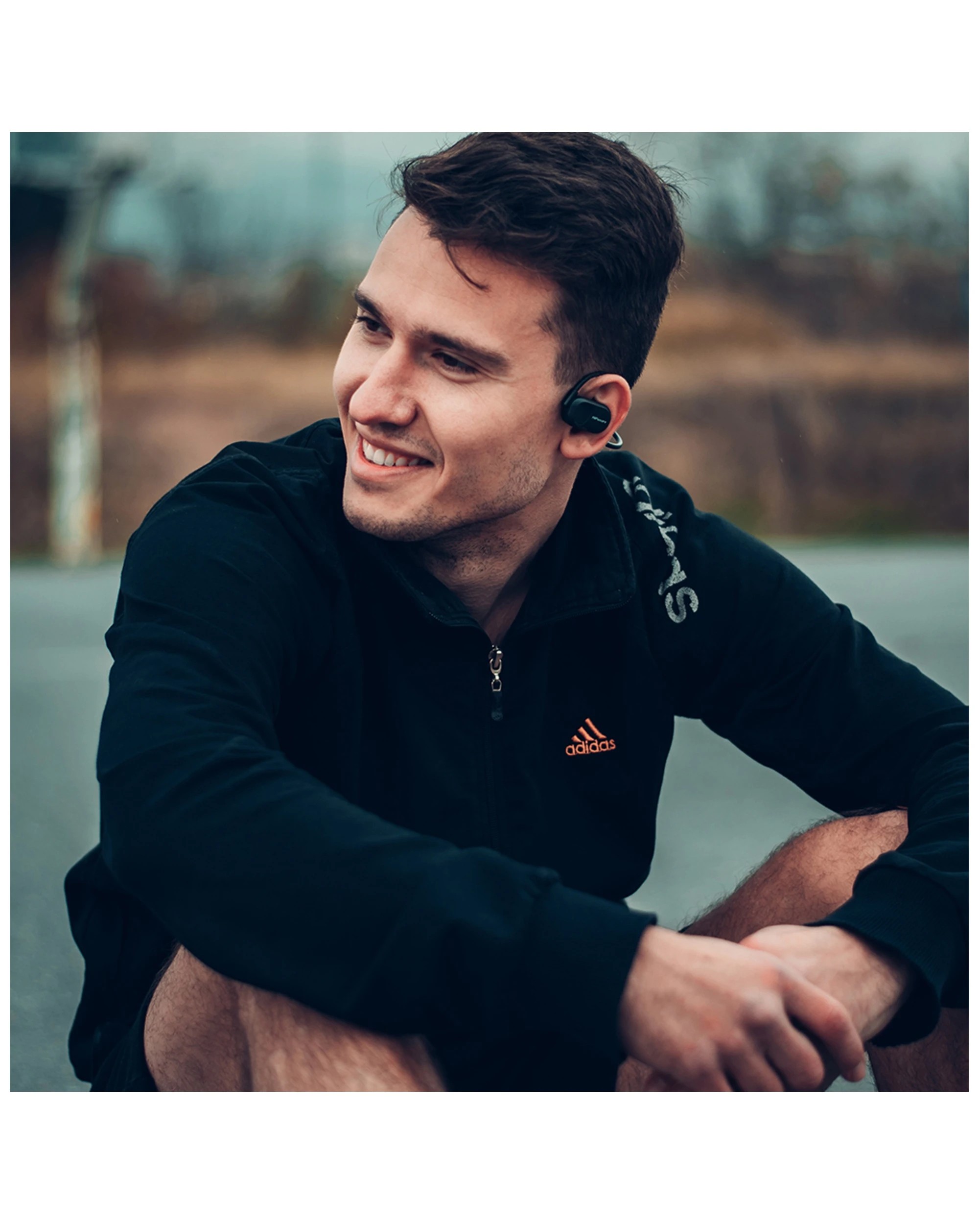 4 Hifuture Futuremate Open Ear Wireless Headphones Dual Mic Black Ipx5 Waterproof Bluetooth5.3 - Black, 4 of 10