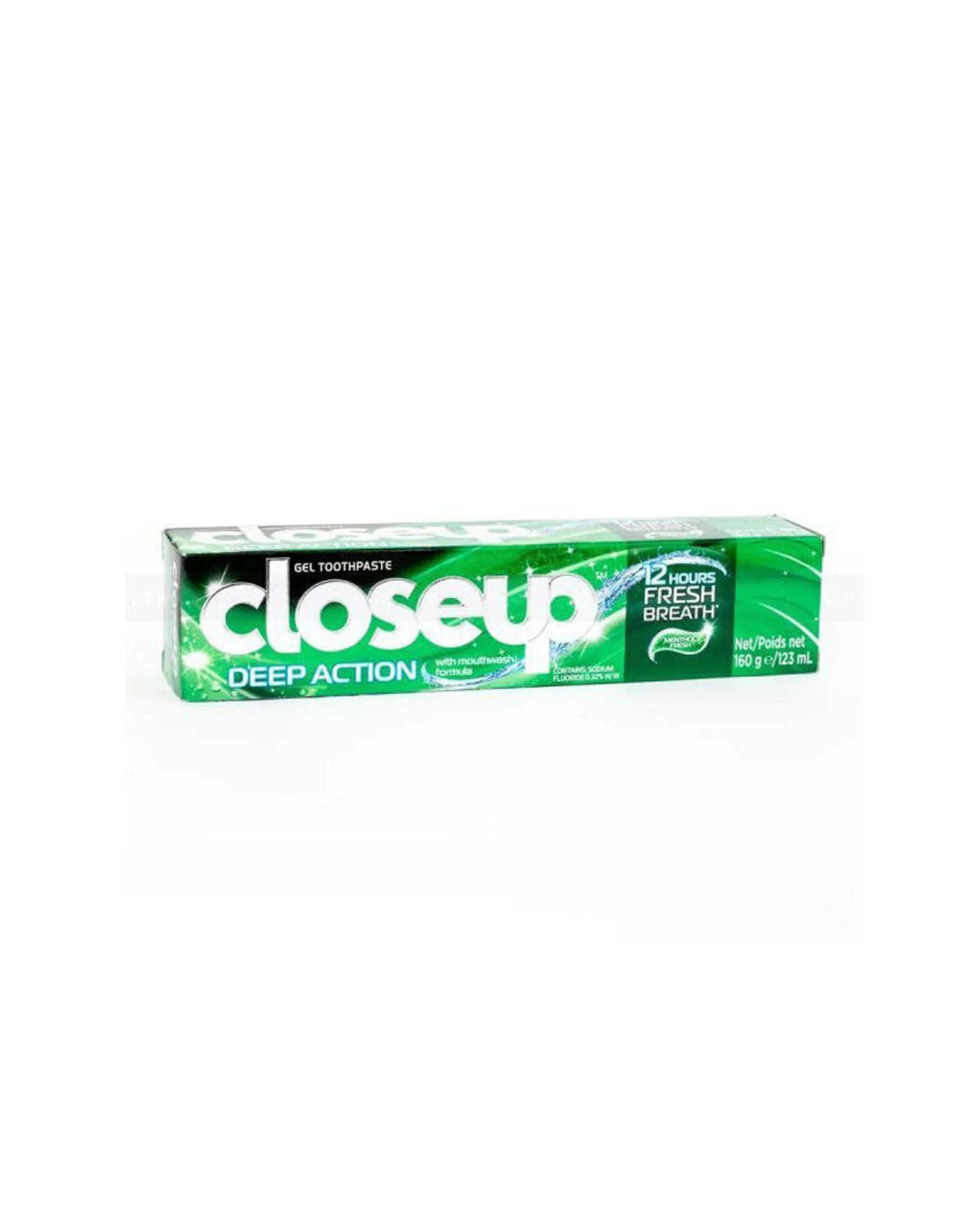 2 Closeup 12PK Gel Toothpaste Deep Action Menthol Fresh Tube 160g - Green, 2 of 3