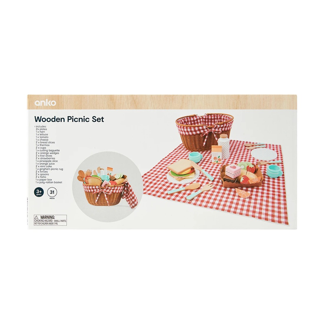 7 Wooden Picnic Set, 7 of 9