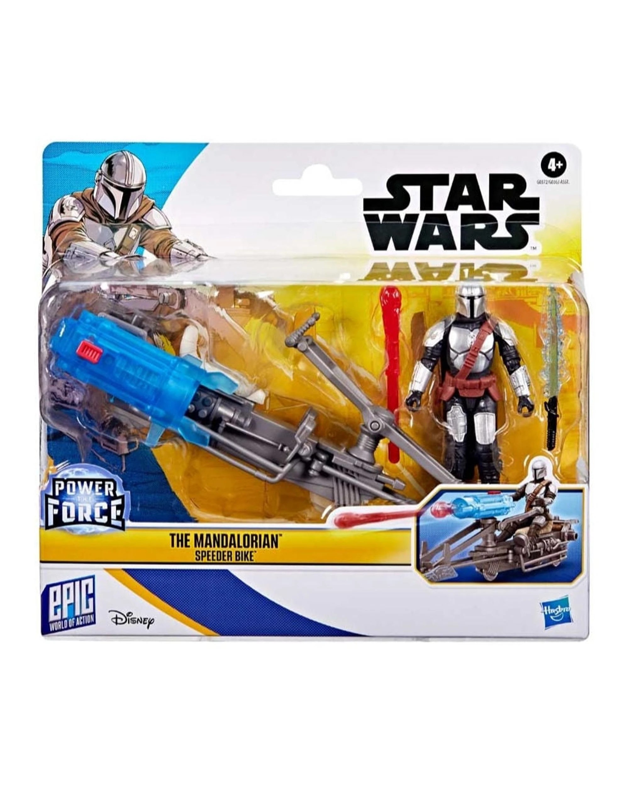 1 Star Wars Epic World of Action Power the Force The Mandalorian Speeder Bike Action Figure Set, 1 of 1
