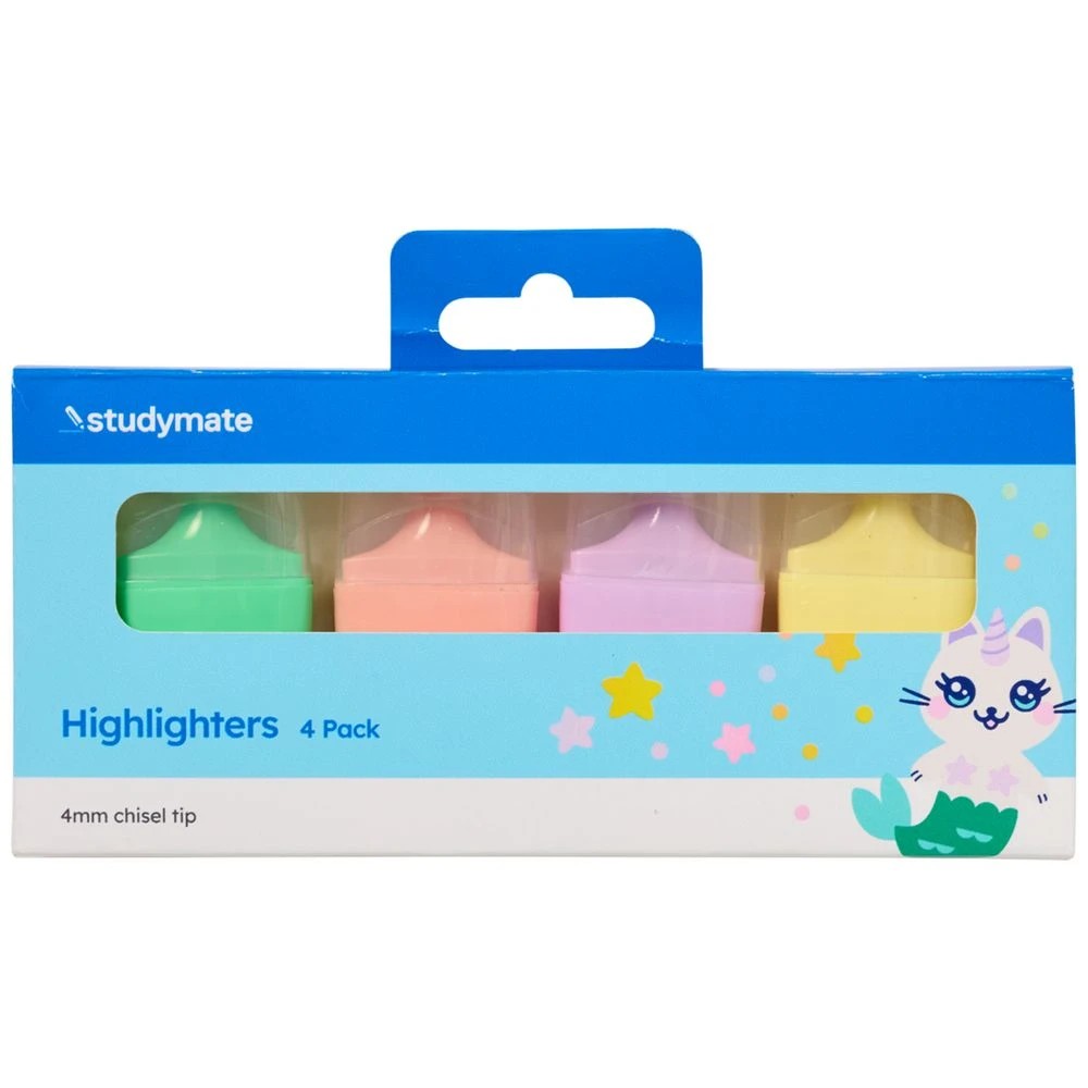1 Studymate Purmaid Highlighters 4 Pack, 1 of 4