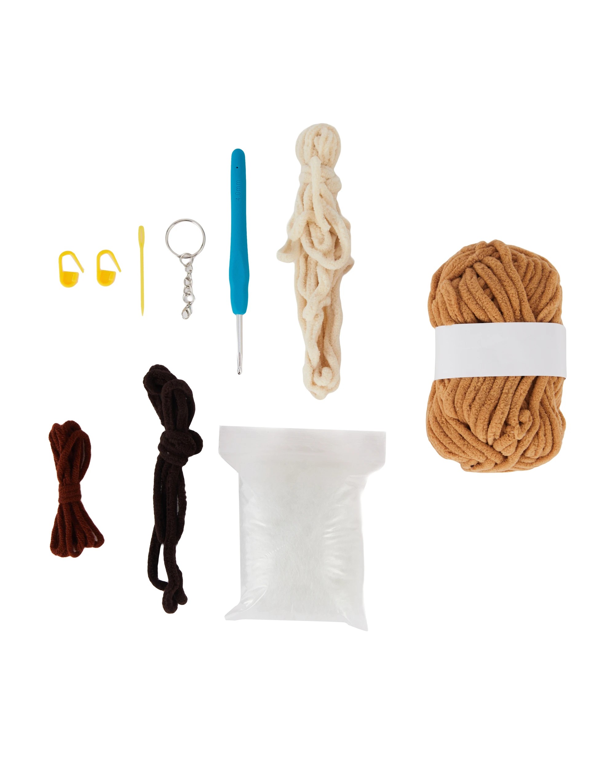 2 DIY Crochet Keyring Kit - Bear, 2 of 3
