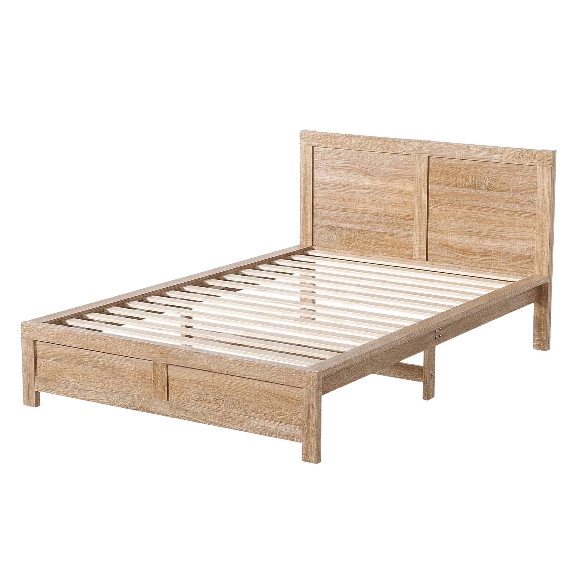 3 Artiss Single Bed Frame Wooden Bed Base - Brown, 3 of 8