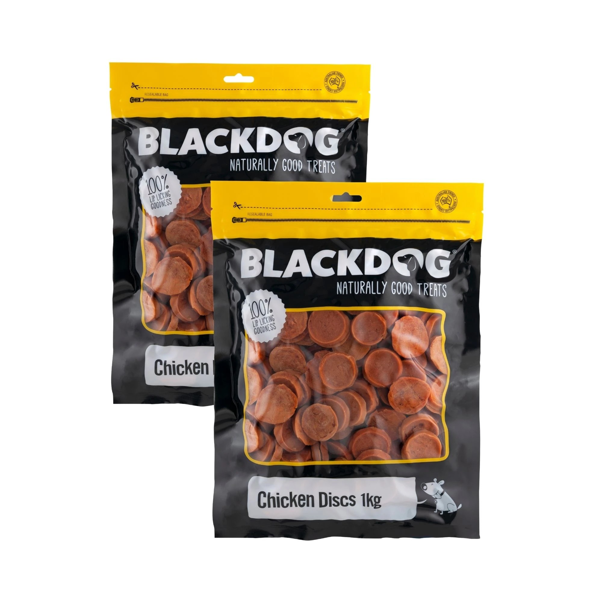 1 Blackdog Chicken Discs 1kg x 2kg, 1 of 1