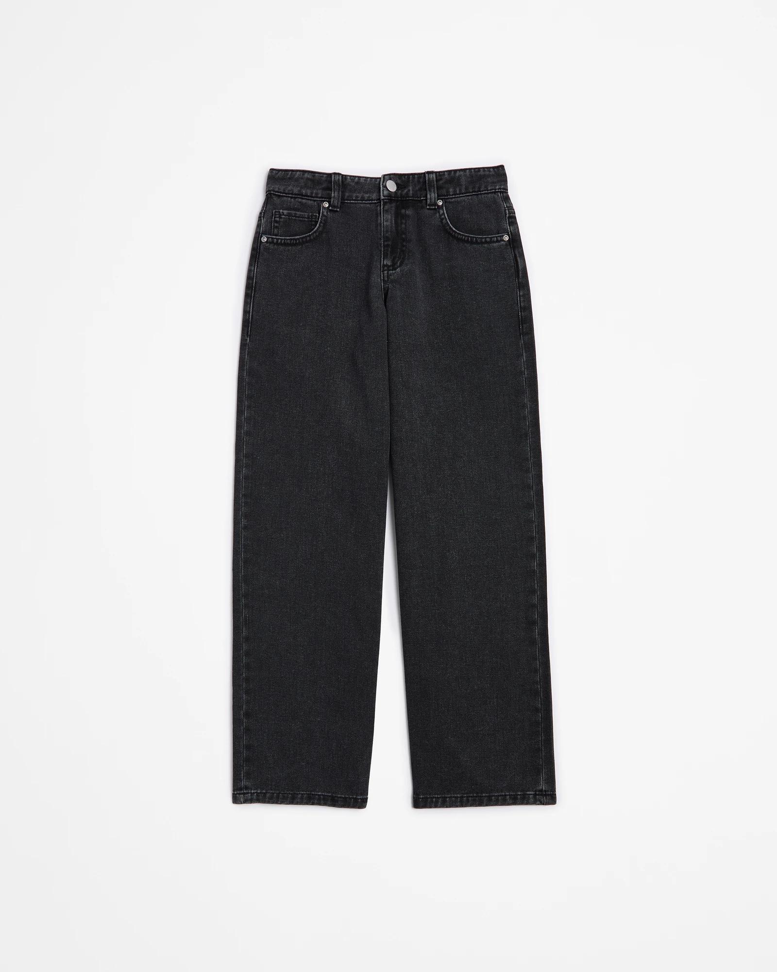 4 Target Wide Leg Denim Jeans BLACK, 4 of 7