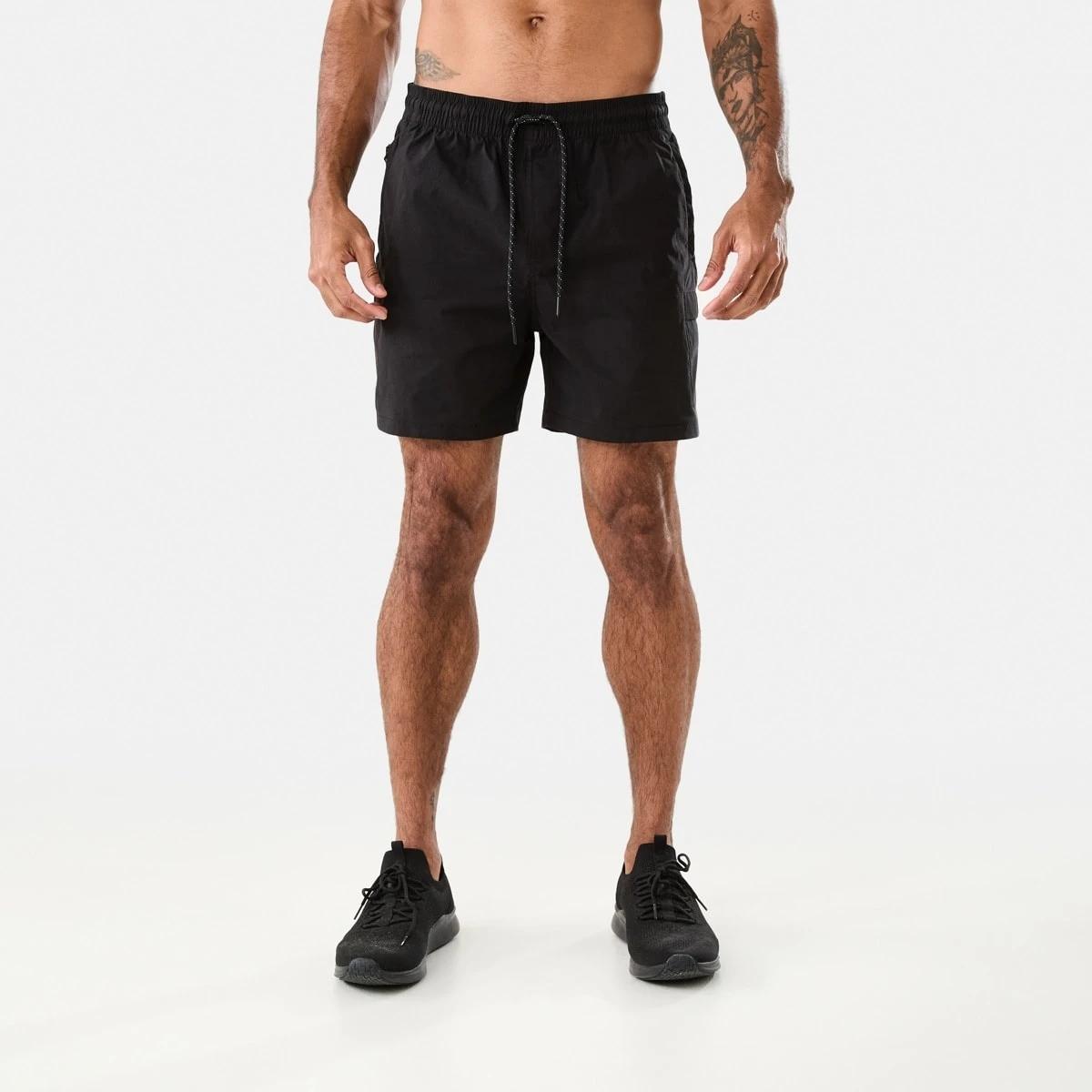7 Active Mens Everyday Sports Shorts BLACK, 7 of 7