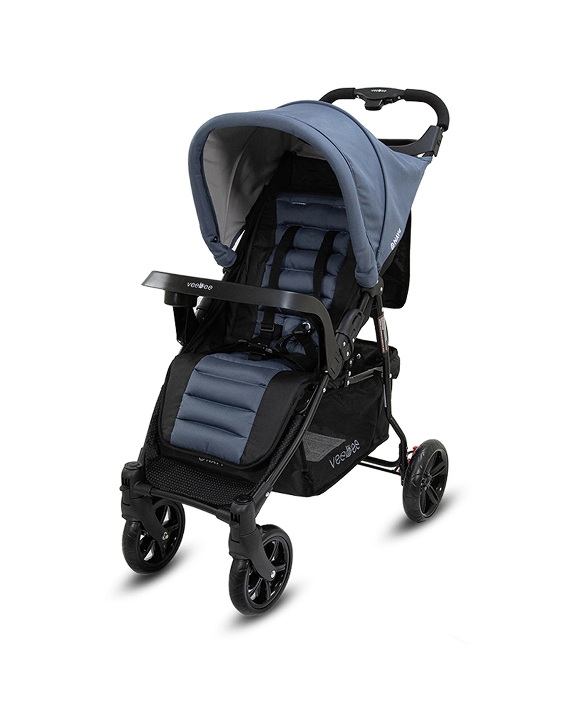 1 Veebee Nav 4 Foldable Baby Stroller Suitable From Birth Toddler Glacier Colour 100cm Stroller Pram Kit
 - Blue, 1 of 9