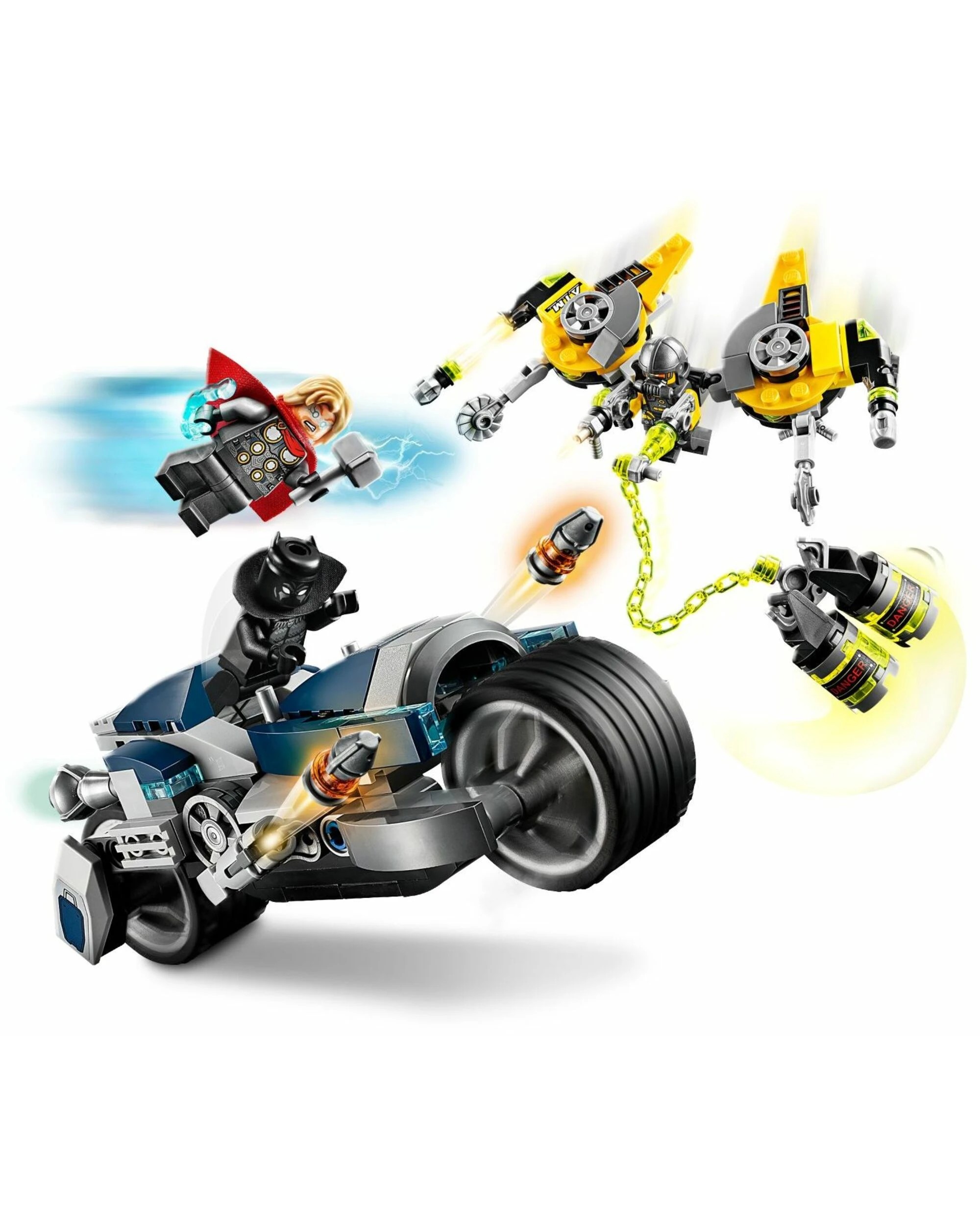 2 LEGO Marvel Super Heroes 76142: Avengers Speeder Bike Attack, 2 of 5