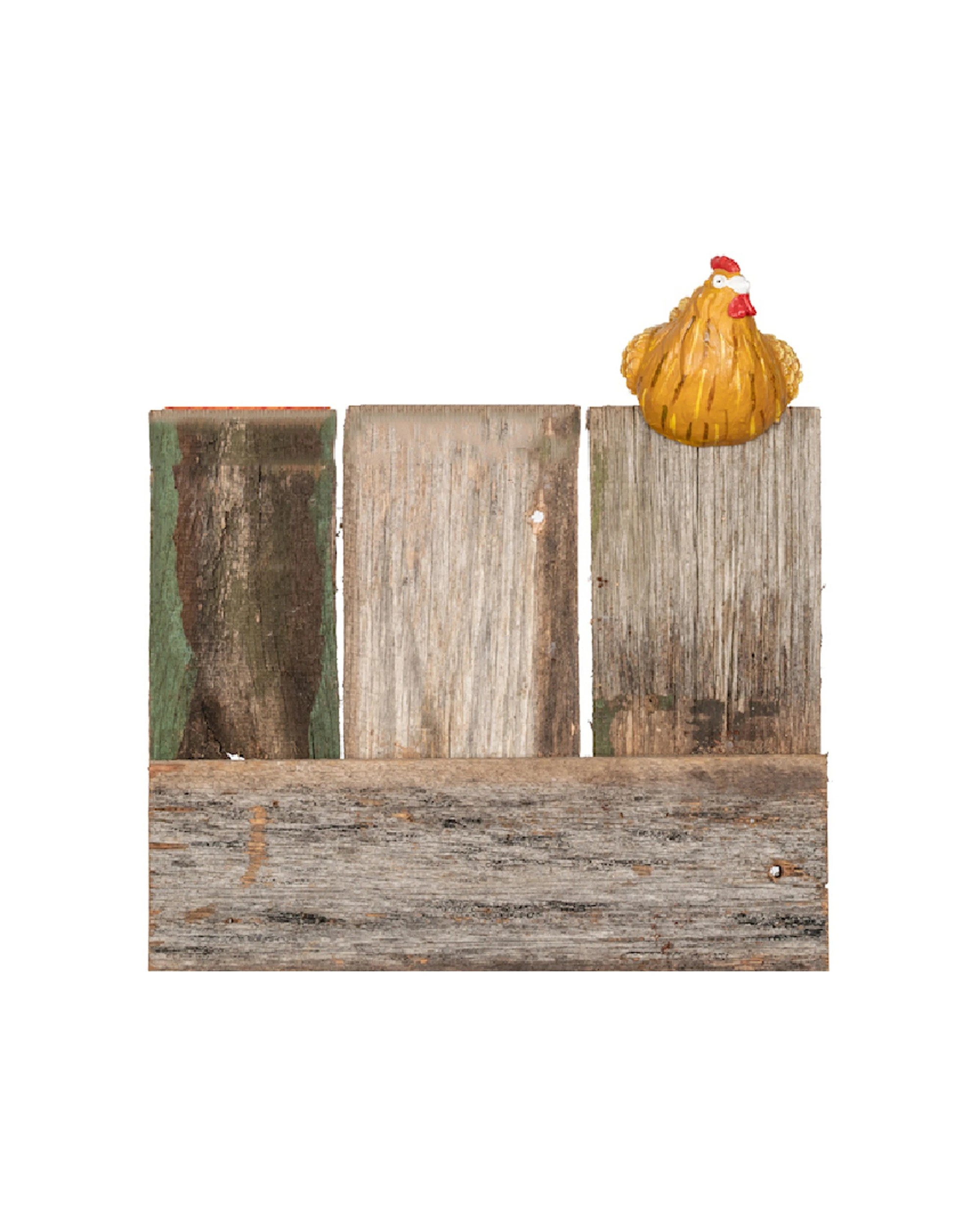 1 Alfresco Chicken 10cm Pot Planter Sitter Ornament Decor Large - Multi, 1 of 3