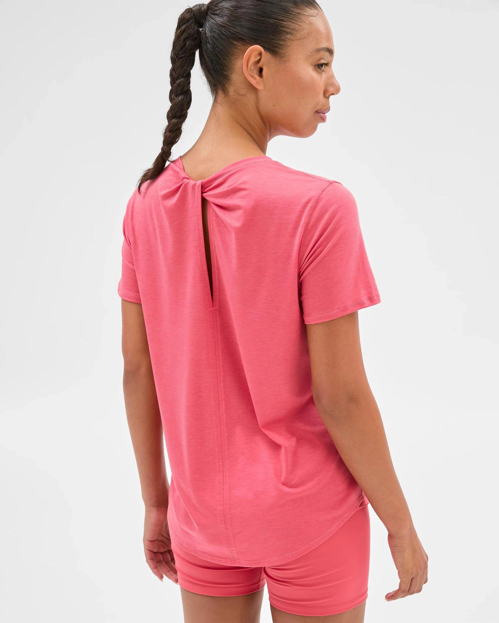 6 Target Active Twist Back Running T-Shirt WATERMELON, 6 of 6