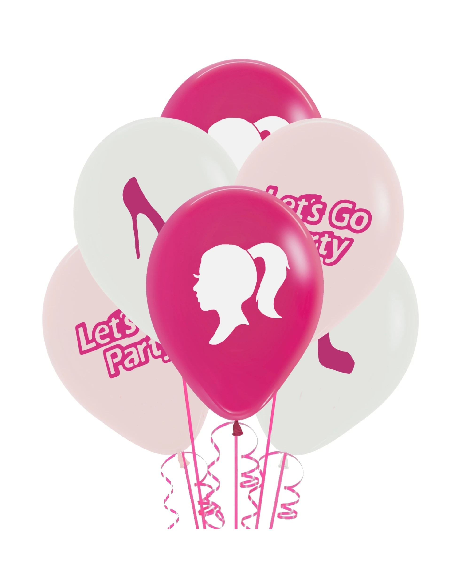 1 Barbie Lets Go Party Barbie Balloons Pack of 6, 1 of 3