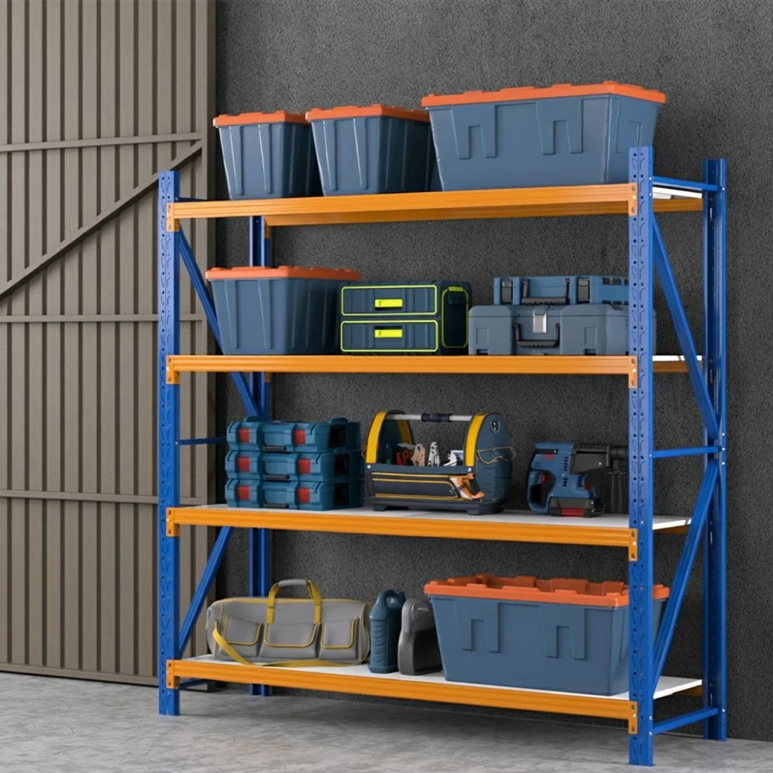 7 Giantz 2Mx2M Garage Shelving Warehouse Rack Pallet Racking Storage Shelf - Multi, 7 of 7