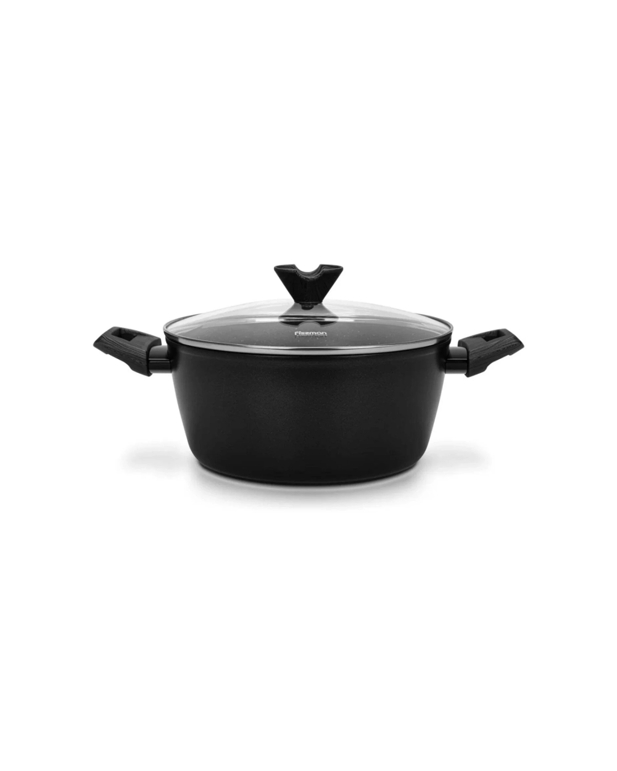 2 Fissman Stockpot Angela Series Aluminium Non-Stick 4.2L - Black, 2 of 3