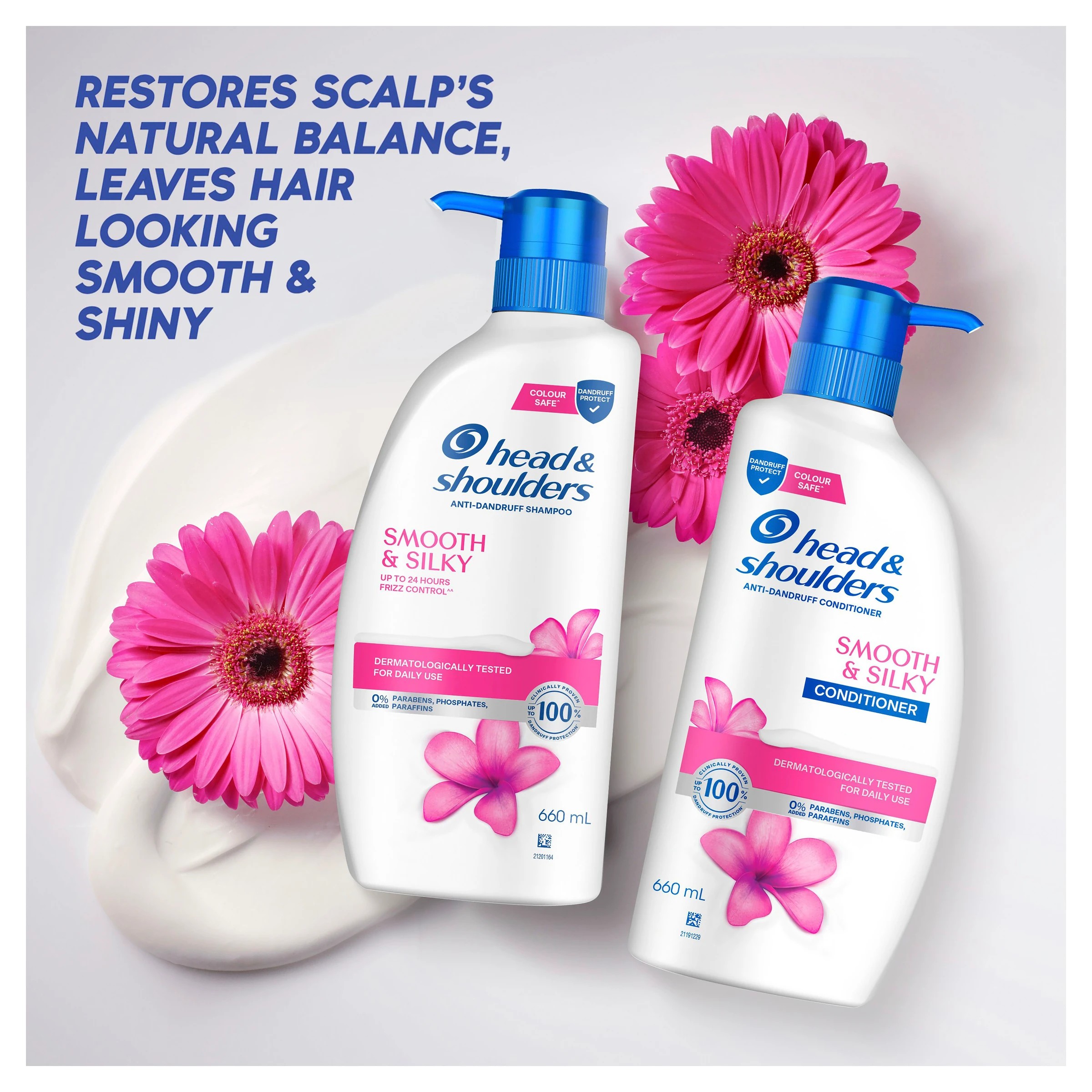 6 Head & Shoulders Smooth and Silky Anti-Dandruff Shampoo 660ml, 6 of 8