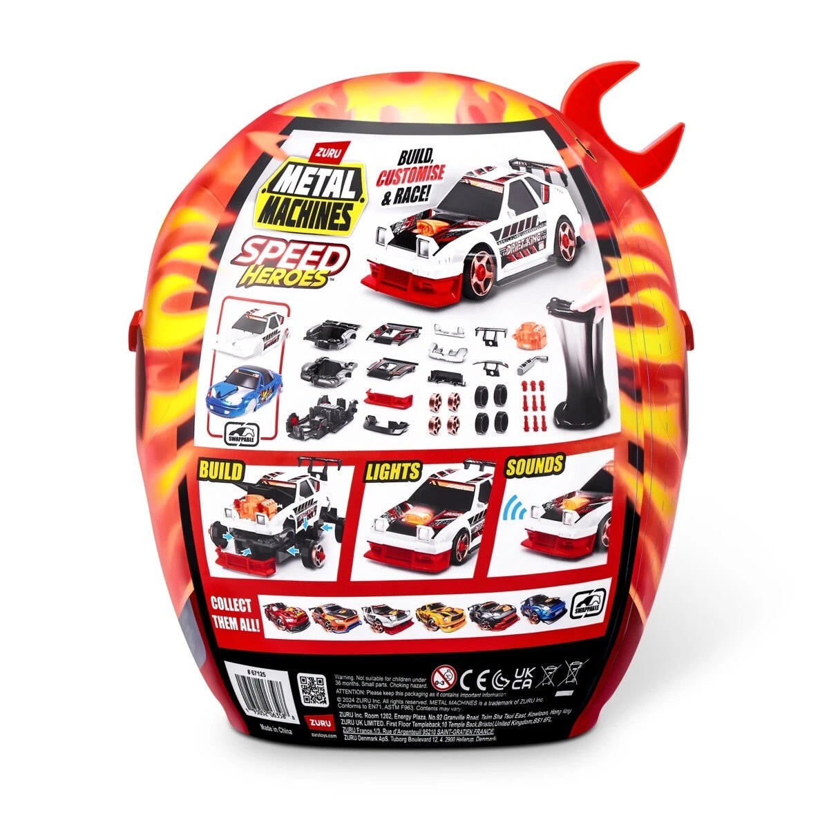 9 Zuru Metal Machines Speed Heroes - Assorted, 9 of 10