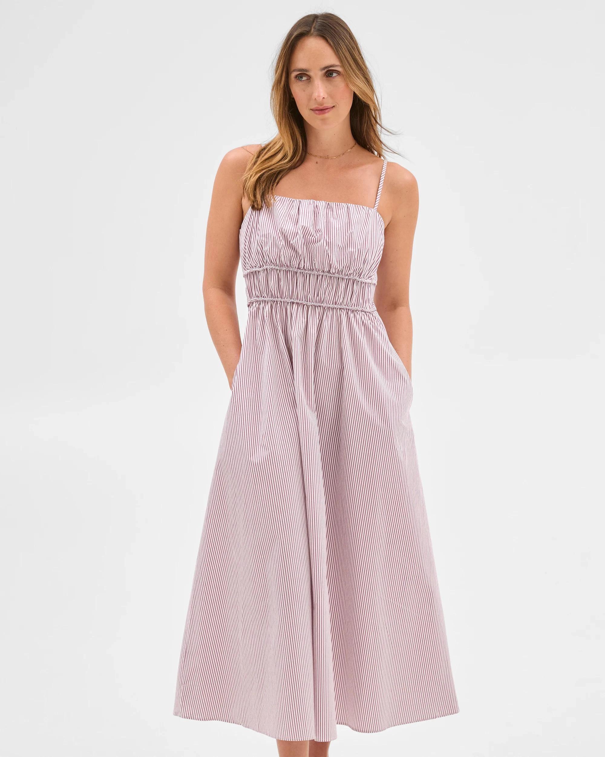 3 Target Australian Cotton Channel Tie Maxi Dress STRIPE, 3 of 6