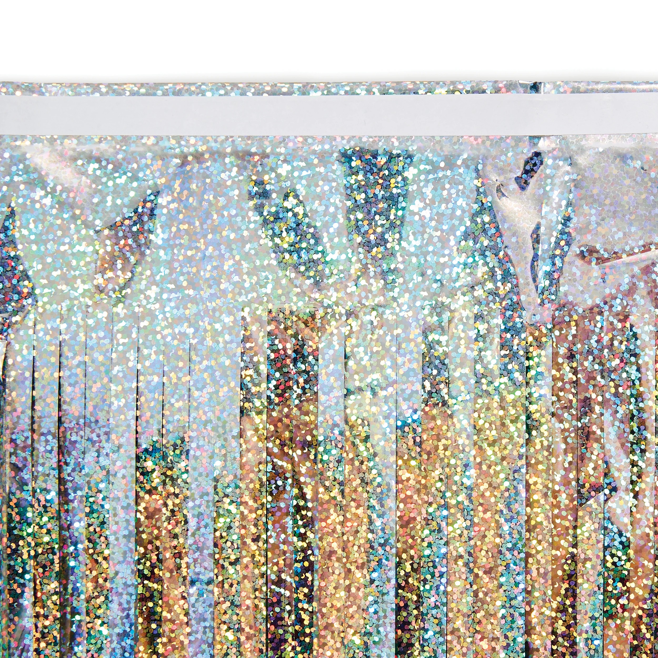 4 Iridescent Silver Foil Backdrop, 4 of 5