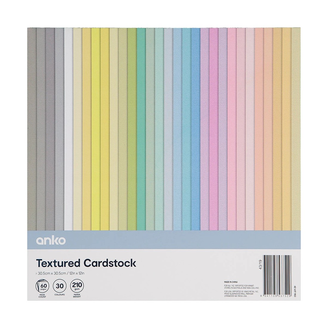 1 60 Pack Textured Cardstock, 1 of 3