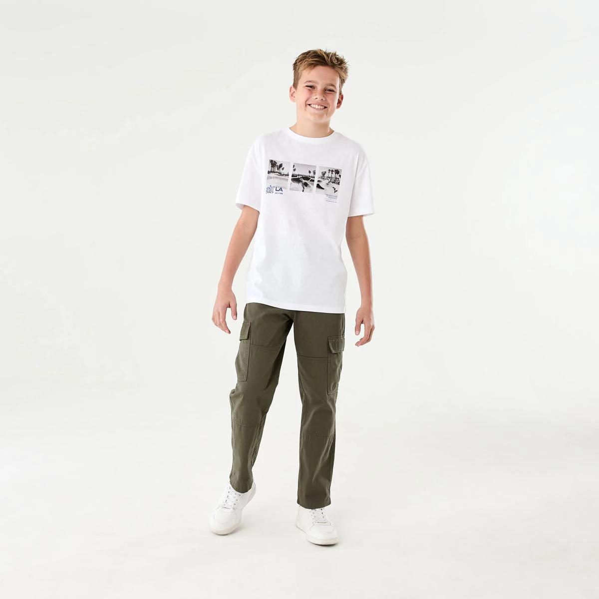 6 Short Sleeve Graphic Print T-shirt LA SKATE OF MIND WHITE, 6 of 7