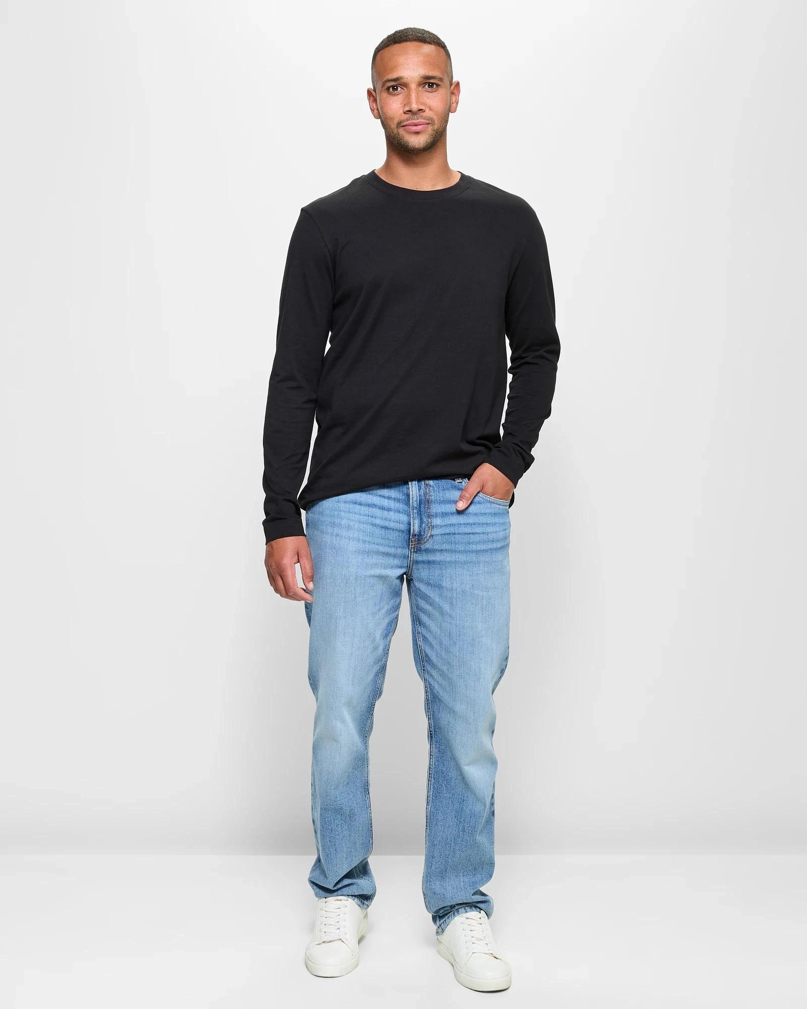 2 Target Australian Cotton Long Sleeve T-Shirt BLACK, 2 of 5