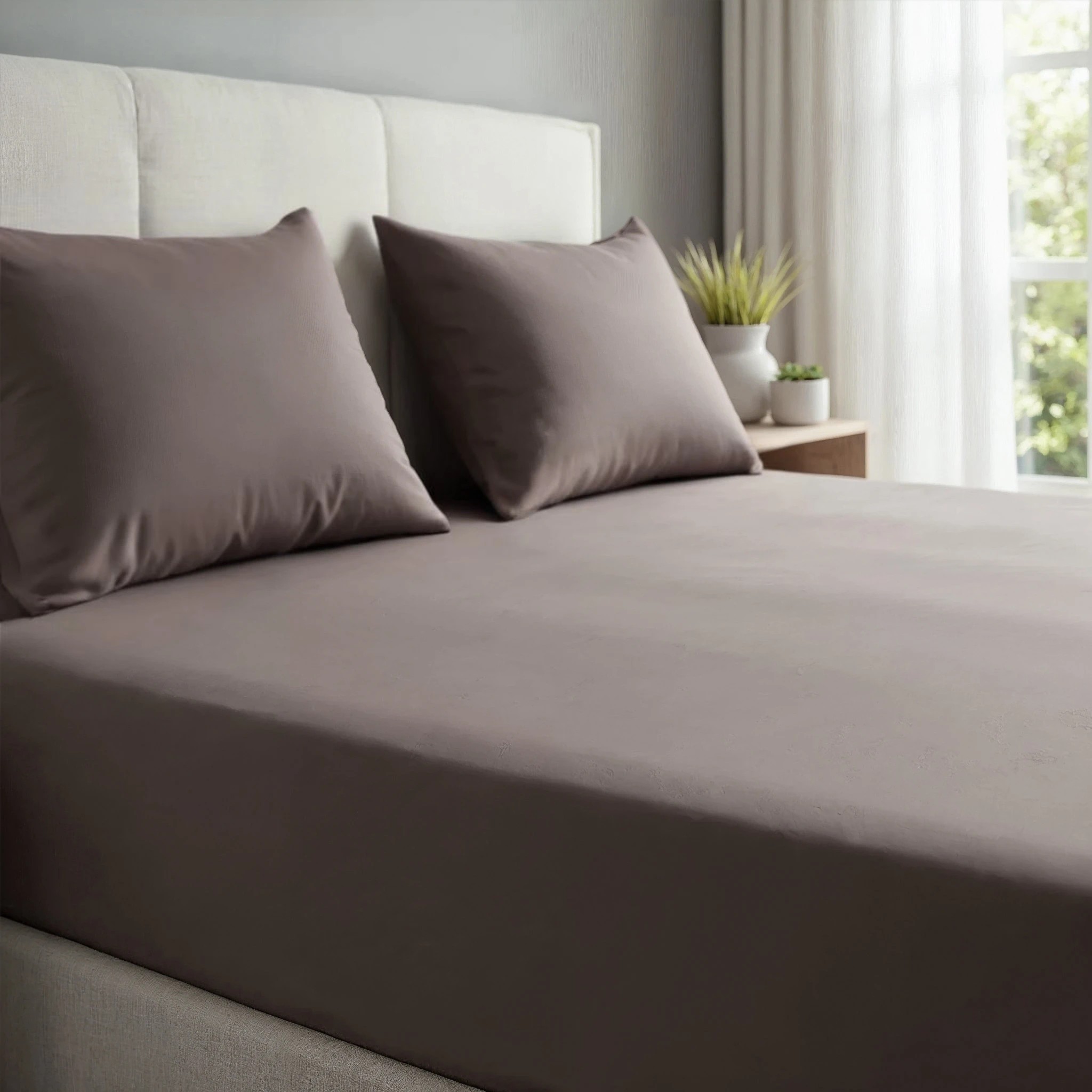 4 Royal Comfort 1500 Thread Count Cotton Rich Sheet Set 3 Piece Ultra Soft Bedding - Double Bed - Grey, 4 of 4