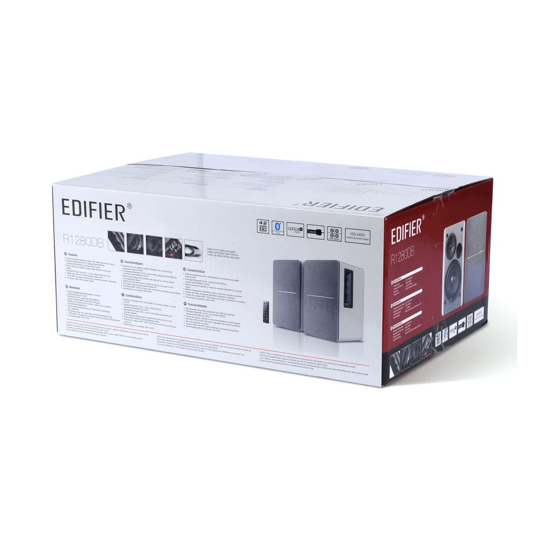 8 EDIFIER R1280DB Bluetooth Bookshelf Speaker Silver/White, 8 of 10