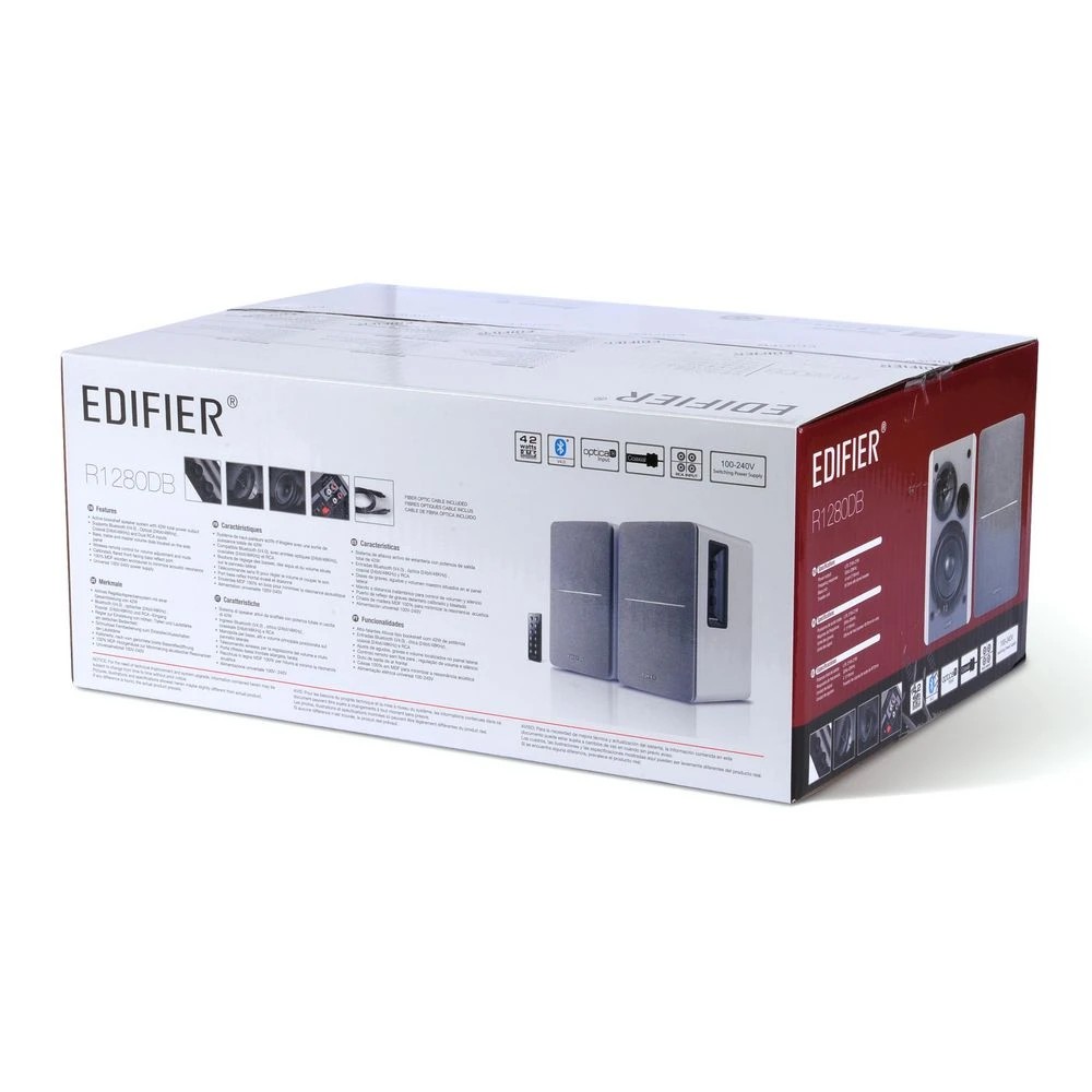8 EDIFIER R1280DB Bluetooth Bookshelf Speaker Silver/White, 8 of 10