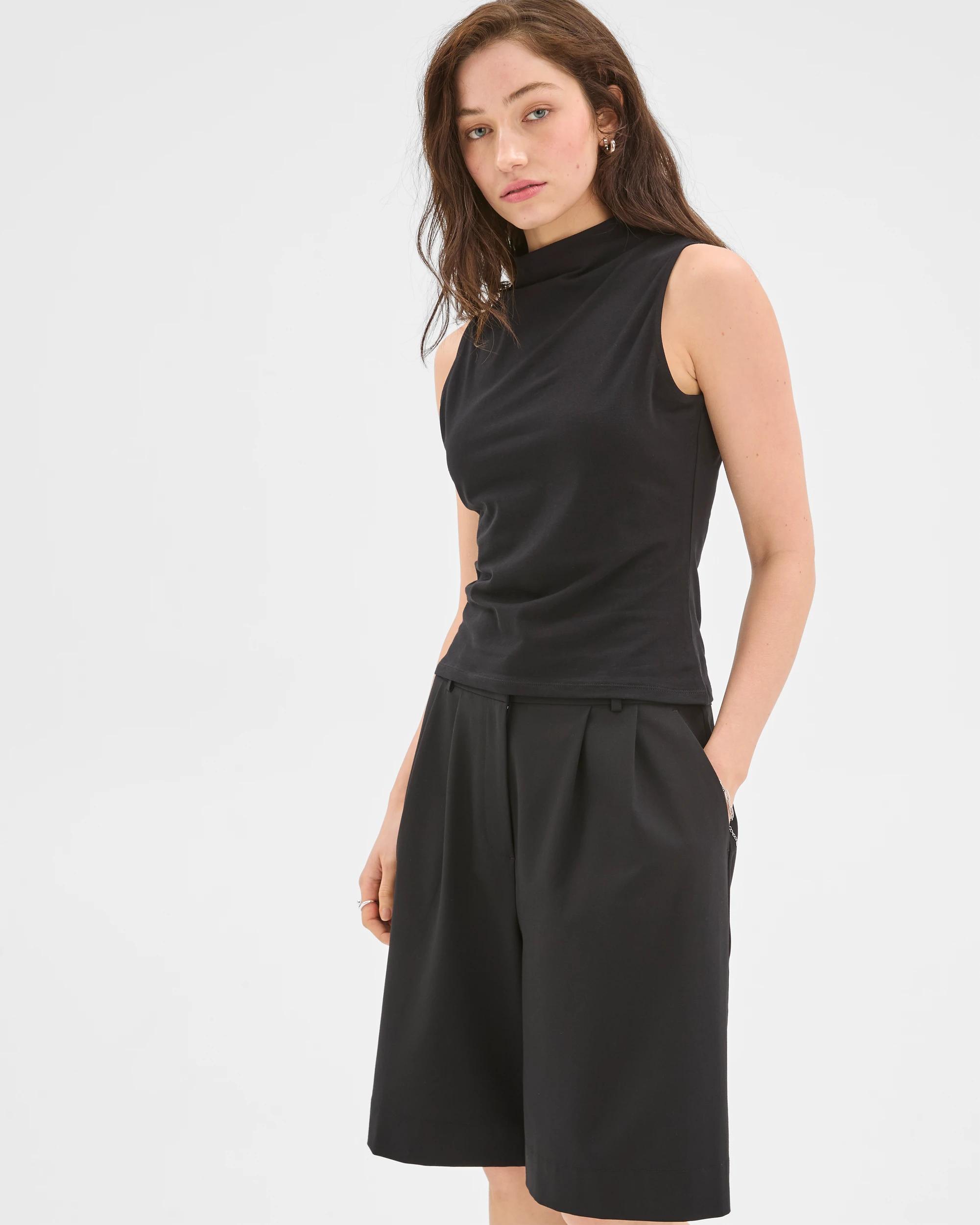 3 Lily Loves Tailored Bermuda Shorts TRUE BLACK, 3 of 7