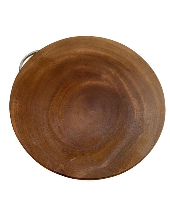BR Home Hardwood Round Chopping Board for Kitchen Use