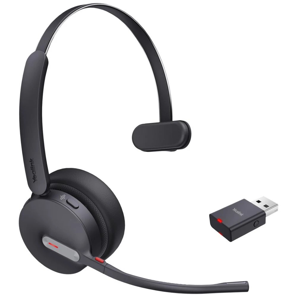 1 Yealink WH64 DECT Technology Mono BT Headset Black, 1 of 3